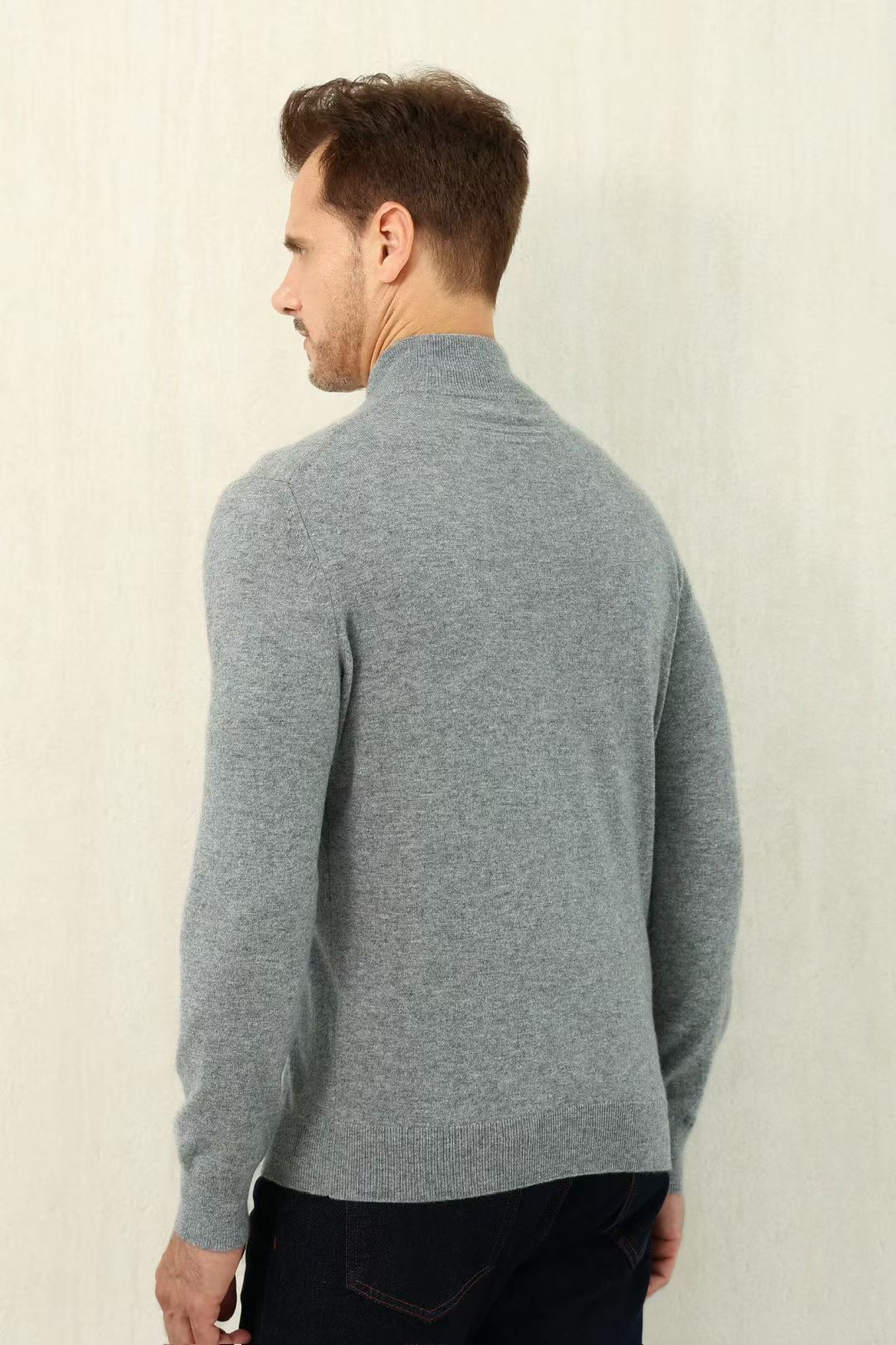 Luxurious Loro Piana Men's Gray Button-Up Knit Sweater - Modern Style 7 i1757145793974 6851 0 5
