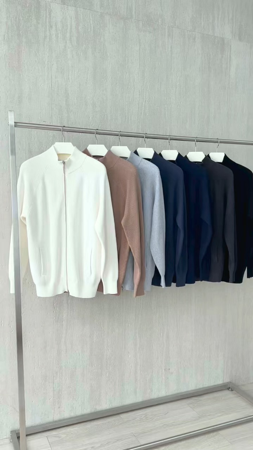 Loro Piana Luxe Heren Vest met Rits - Stijlvol en Comfortabel
