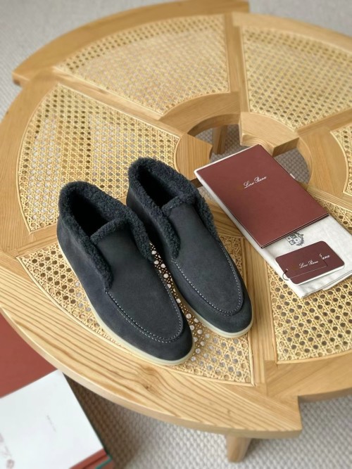 Loro Piana Men's Suede Leather Winter Loafers Warm Shoes,Comfortable and Stylish 1 Loro Piana Men's Suede Leather Winter Loafers Warm Shoes,Comfortable and Stylish
