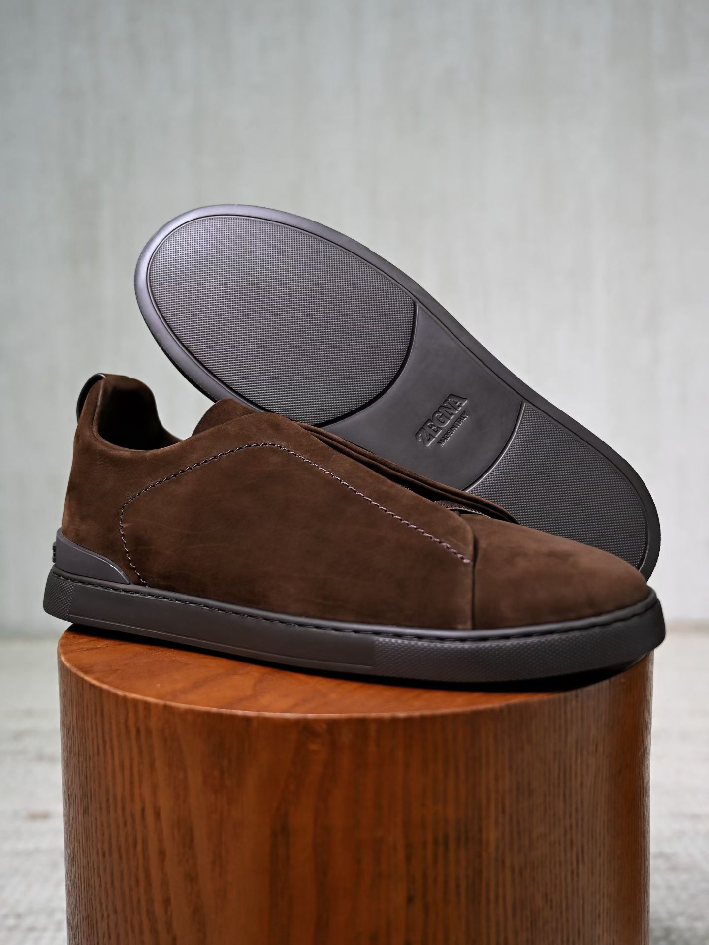 Слипоны ZEGNA из замши