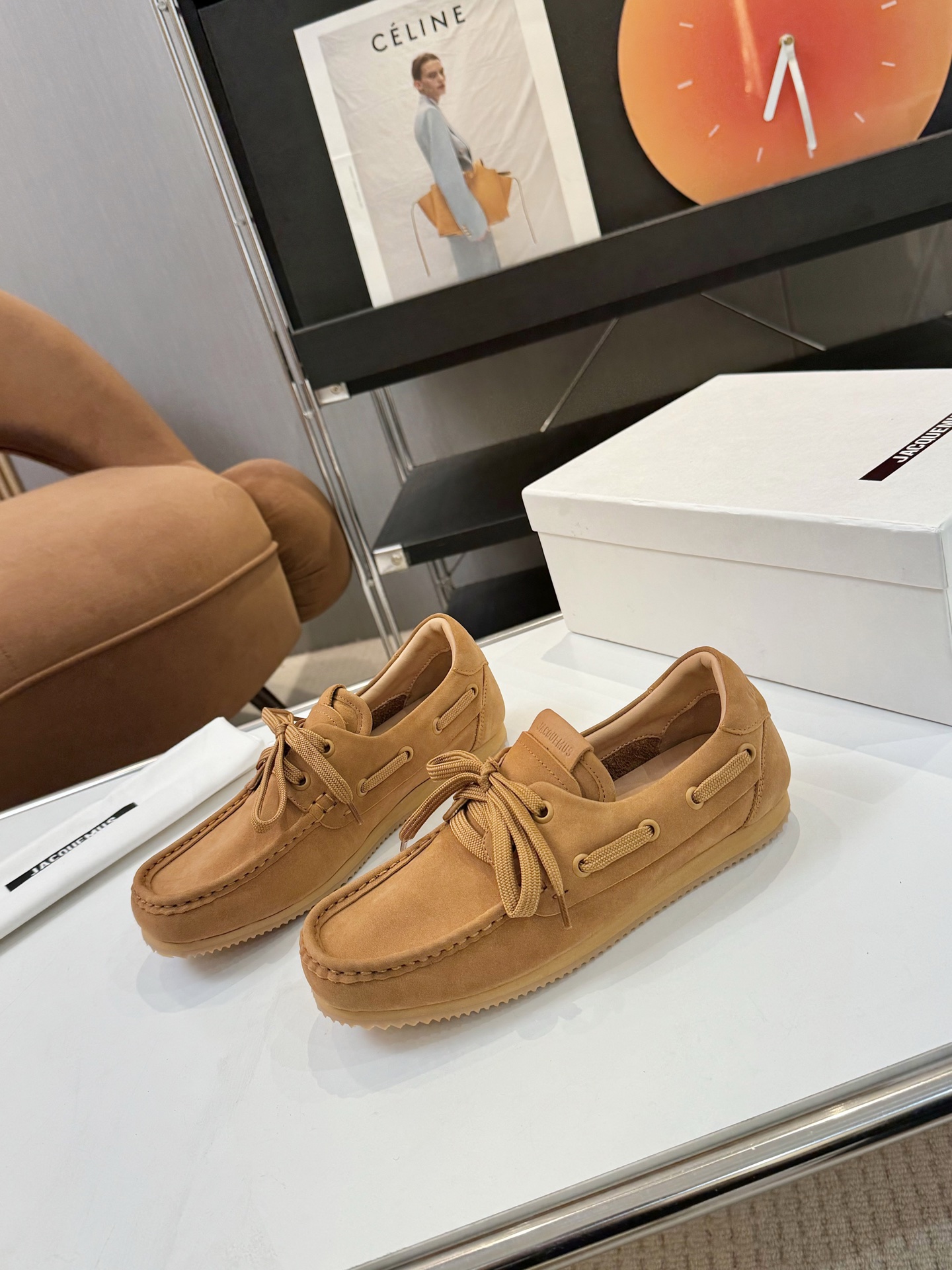 Fashionable Jacqumus Card Shoes with Square Design and Sheepskin Lining, Priced at $700 - 图片 1