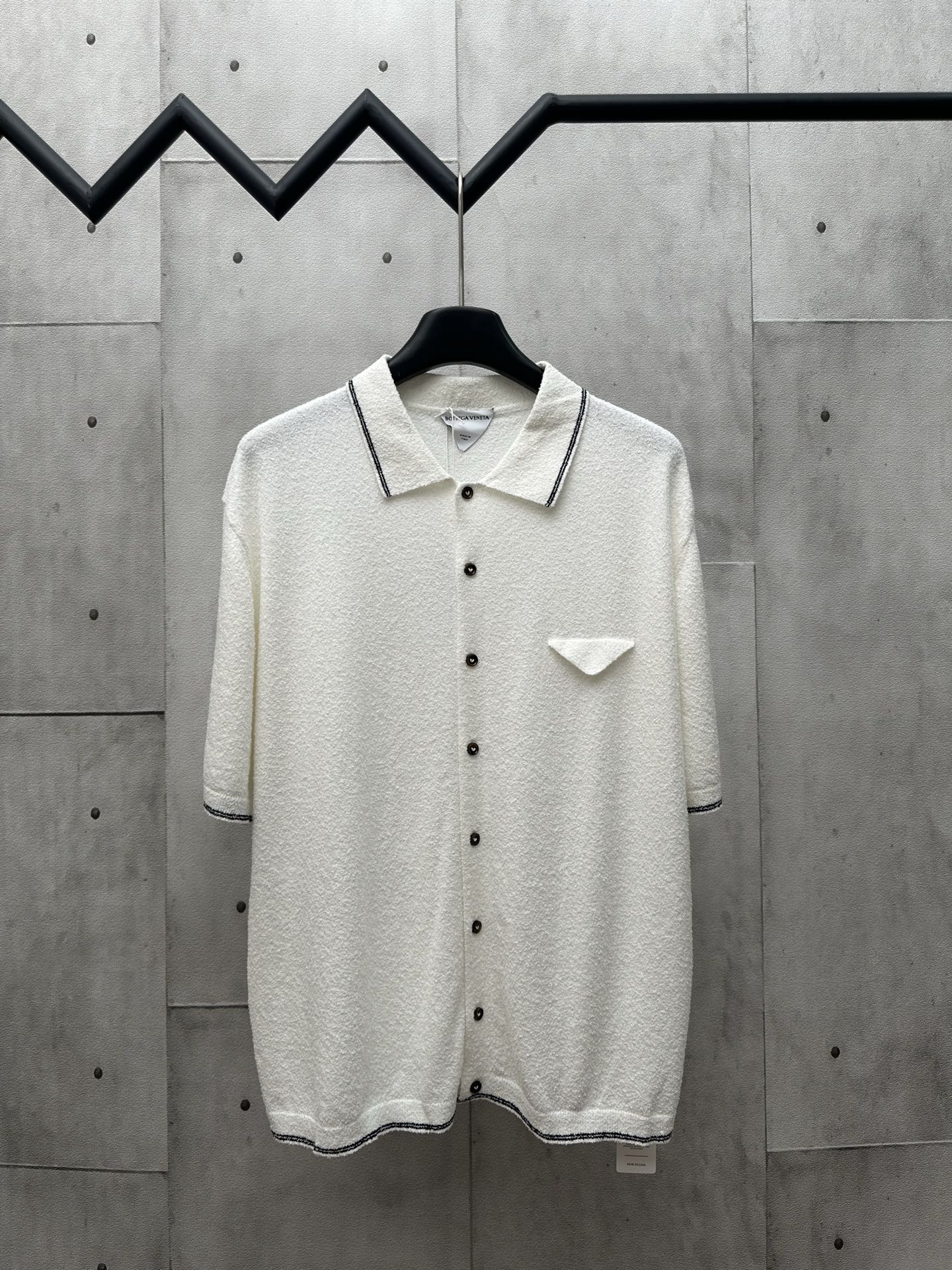 BV camisa de punto de algodón pequeño de manga corta, tallas: S M L
