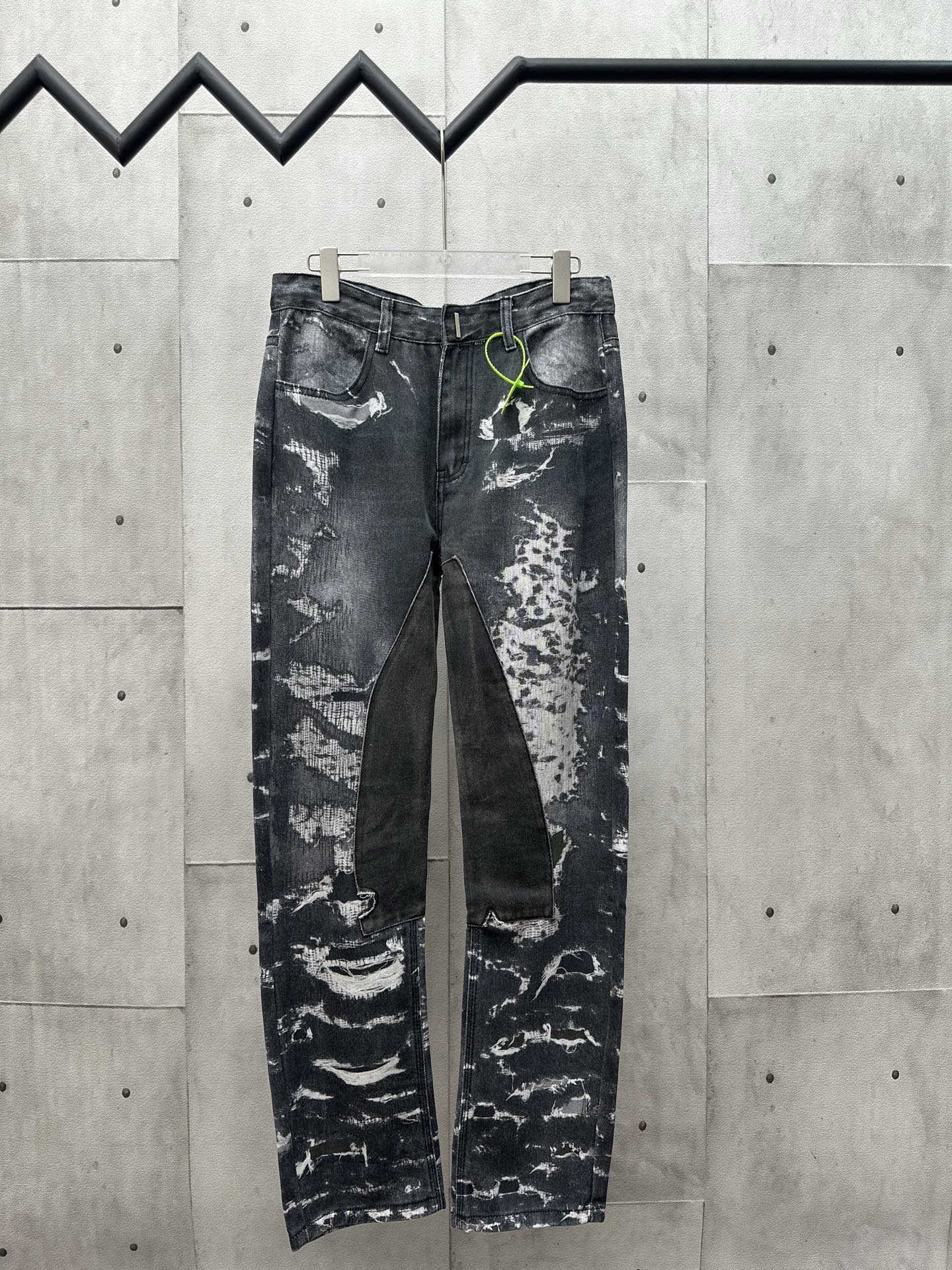 Jeans con corte a cuchillo GVC/Givenchy 2025ss serie boro Talla: S M L XL