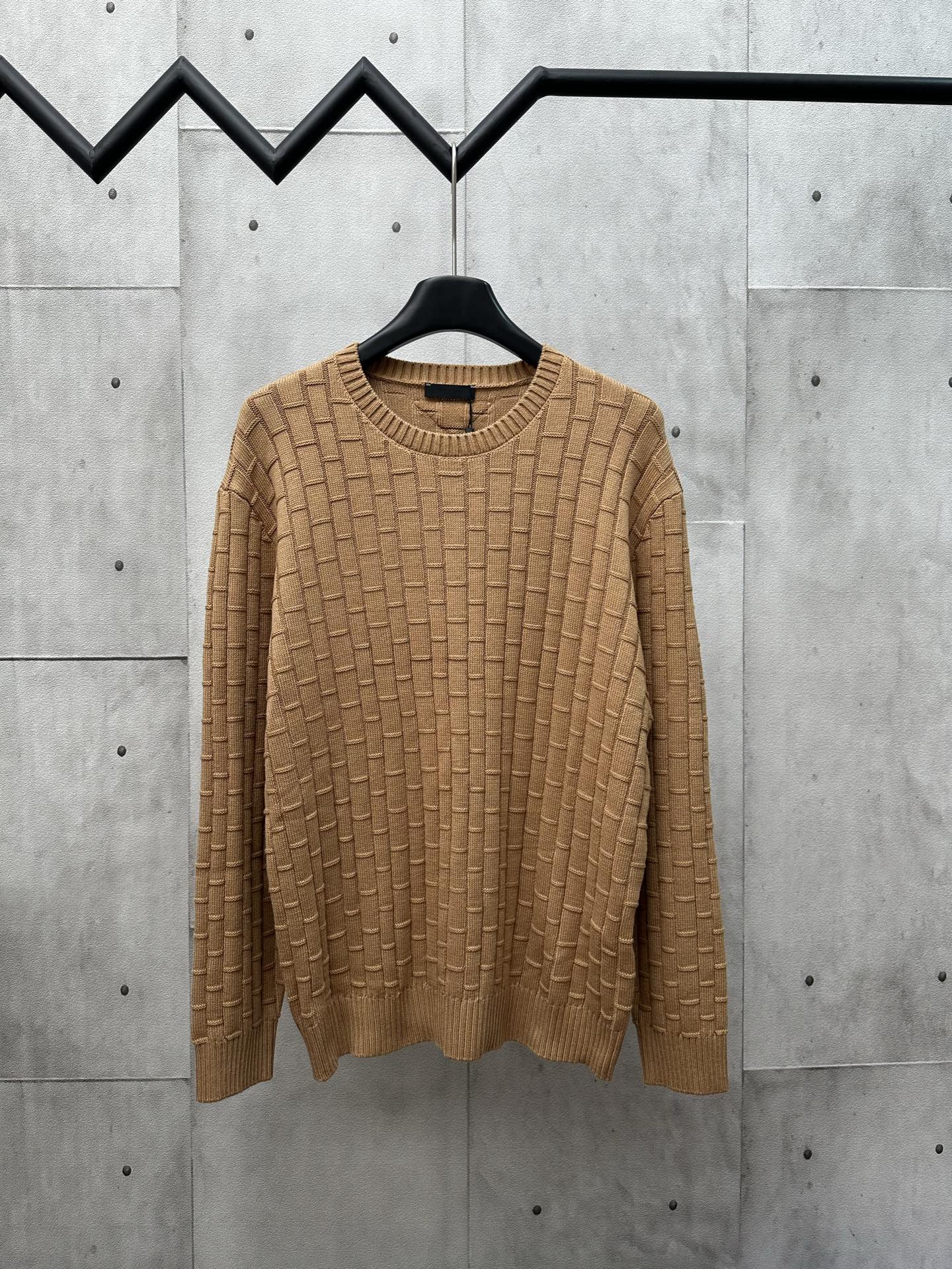 Prada 25SS nuevo suéter de cuello redondo de punto de bambú Talla: S M L