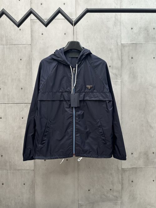 Prada Re-Nylon Hooded Jacket | Lightweight & Water-Resistant 1 Prada Re-Nylon Hooded Jacket | Lightweight & Water-Resistant