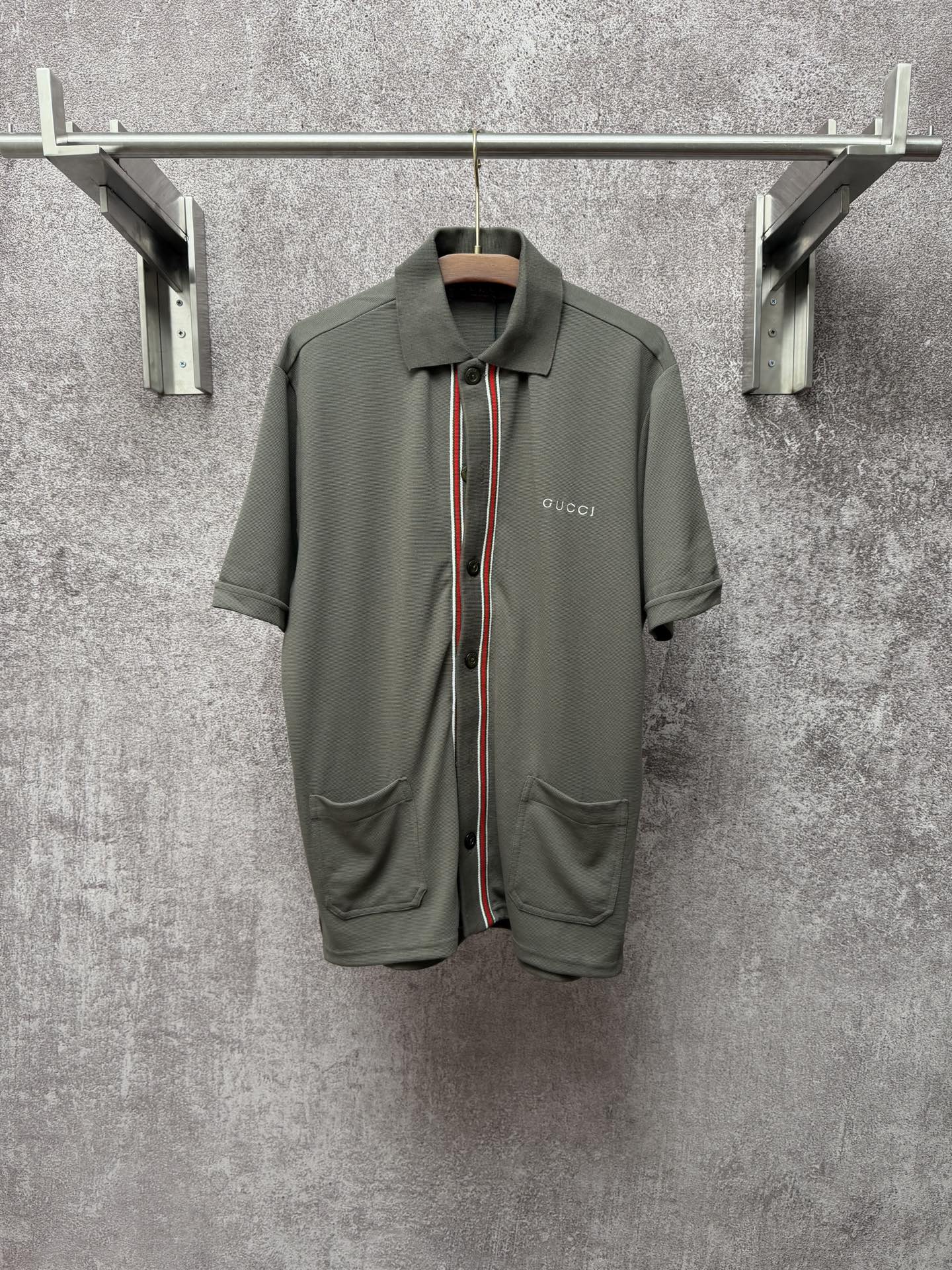 @p205 GUCCI 古驰 26ss 春夏新款棉质饰边织带短裤 尺码：S M L XL