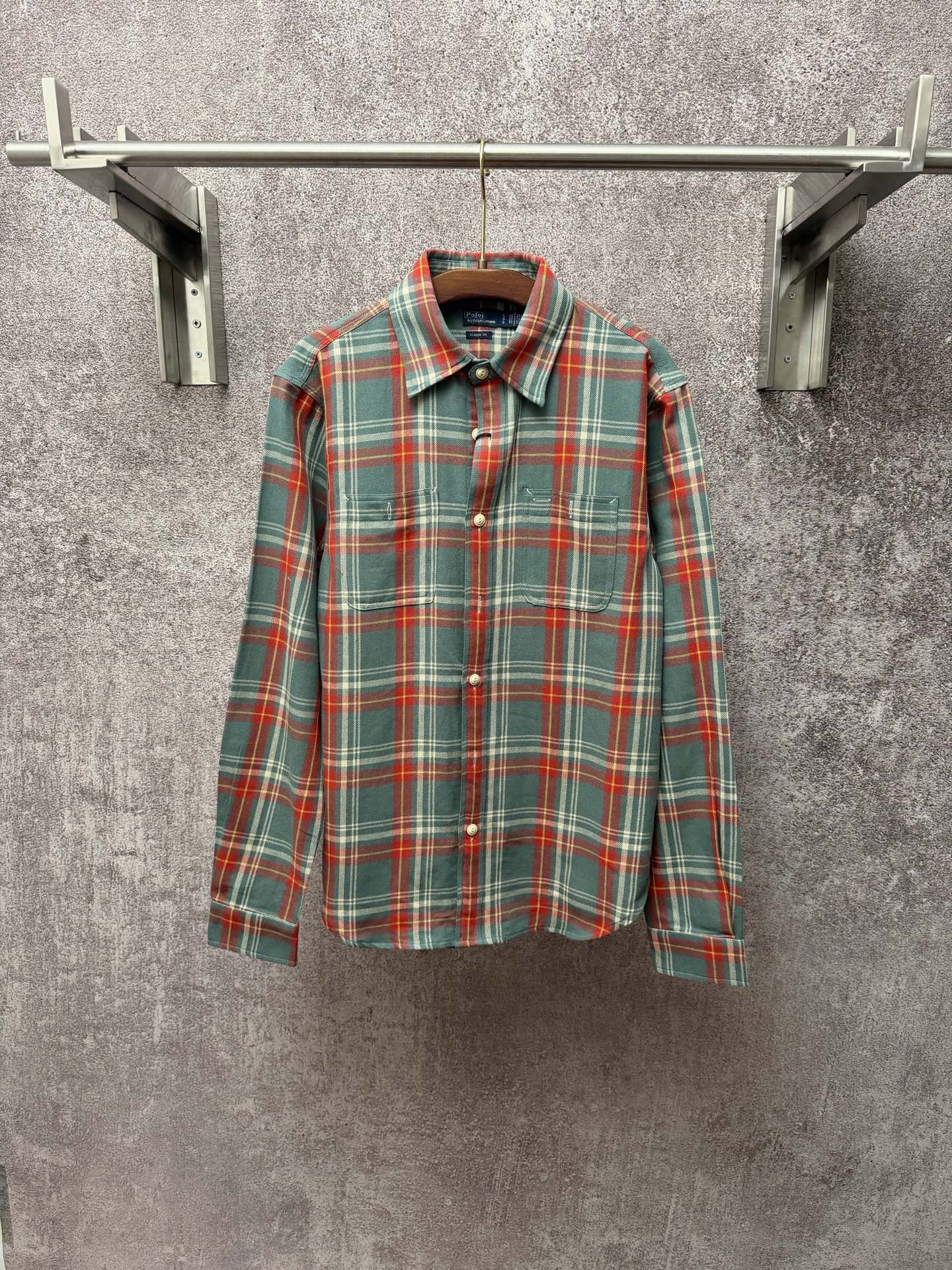 @p210 POLO/Ralph Lauren nueva camisa de franela escocesa 26, tallas: S M L XL