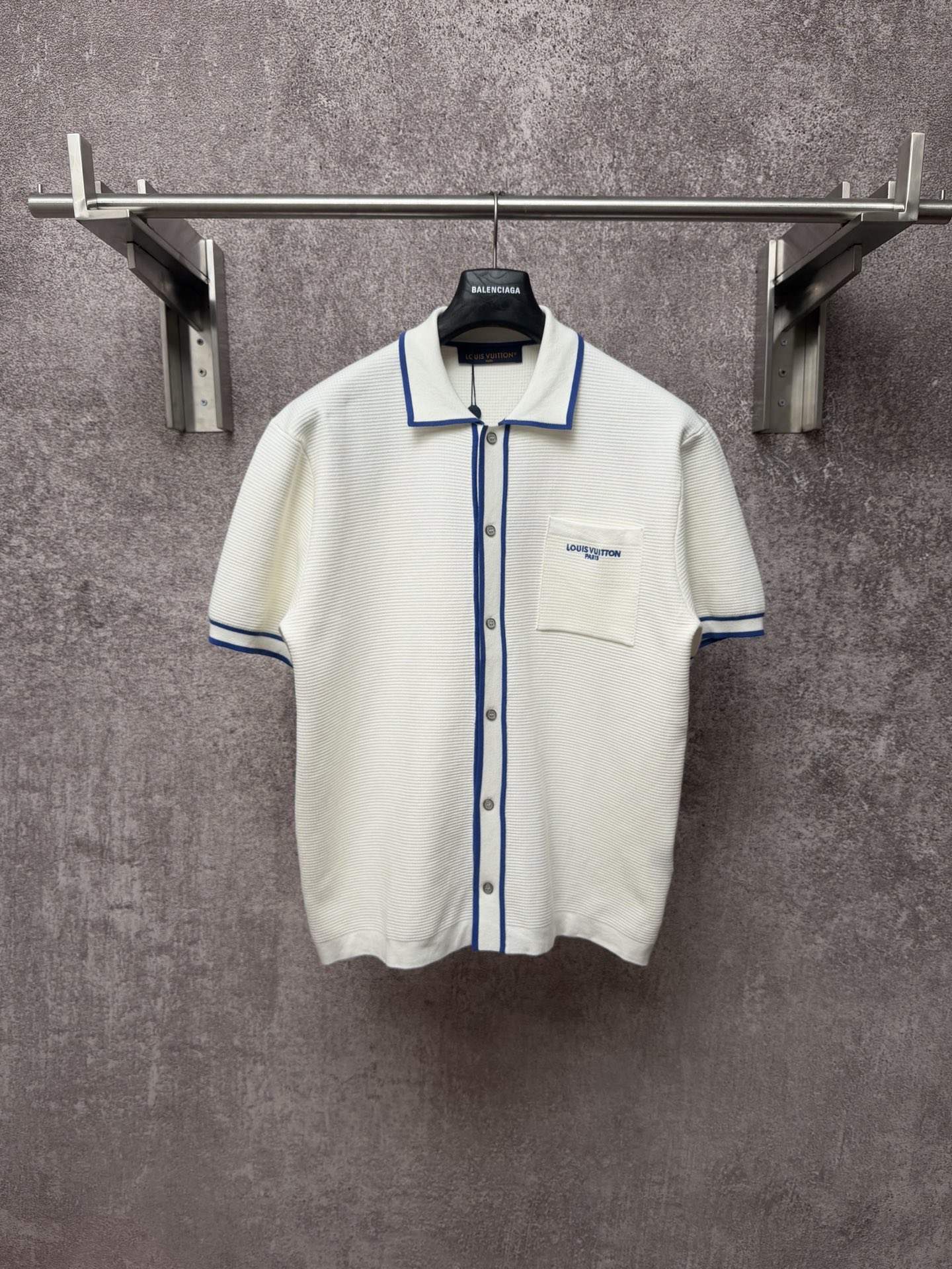 P260 1v/Louis 26ss nuevo suéter de punto con cuello y botones de primavera Tallas: S M L XL