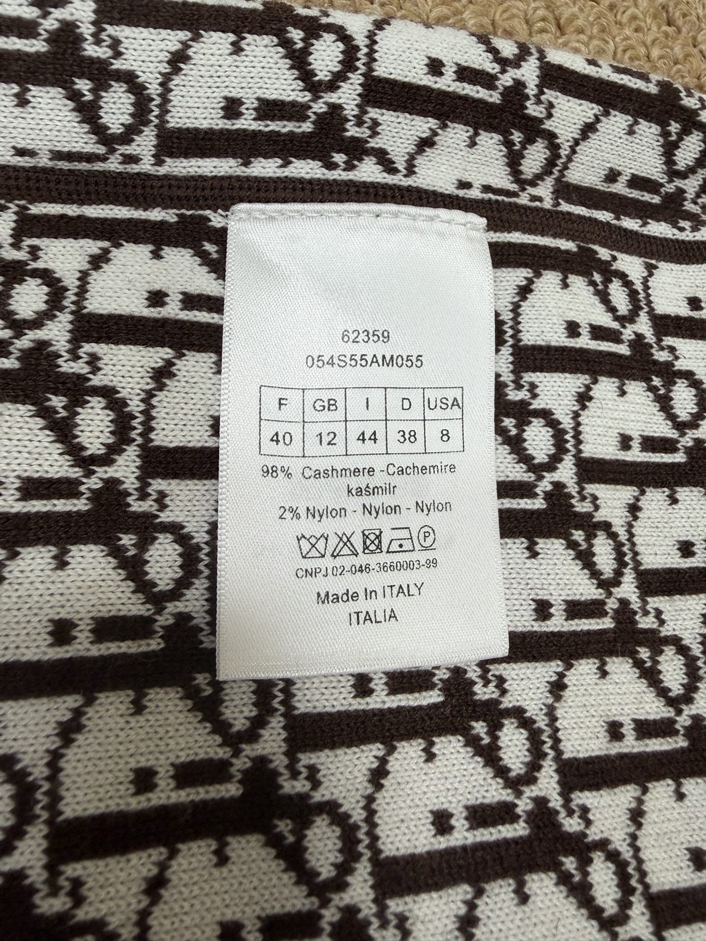 Dior Embossed Logo Zip Hoodie