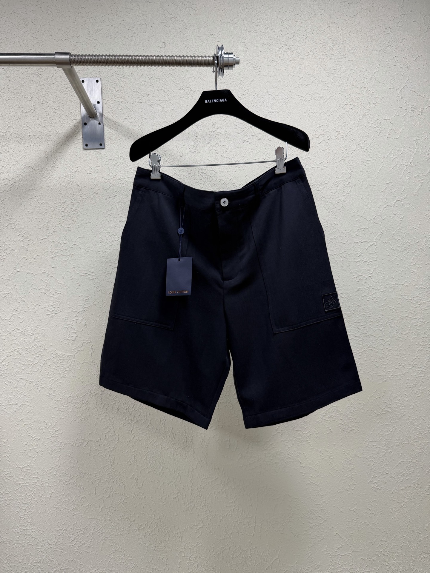 P160 1v/Luis 26SS Nuevo estilo Chaqueta de lino con bordado de insignia Pantalones cortos Tallas: S M L XL
