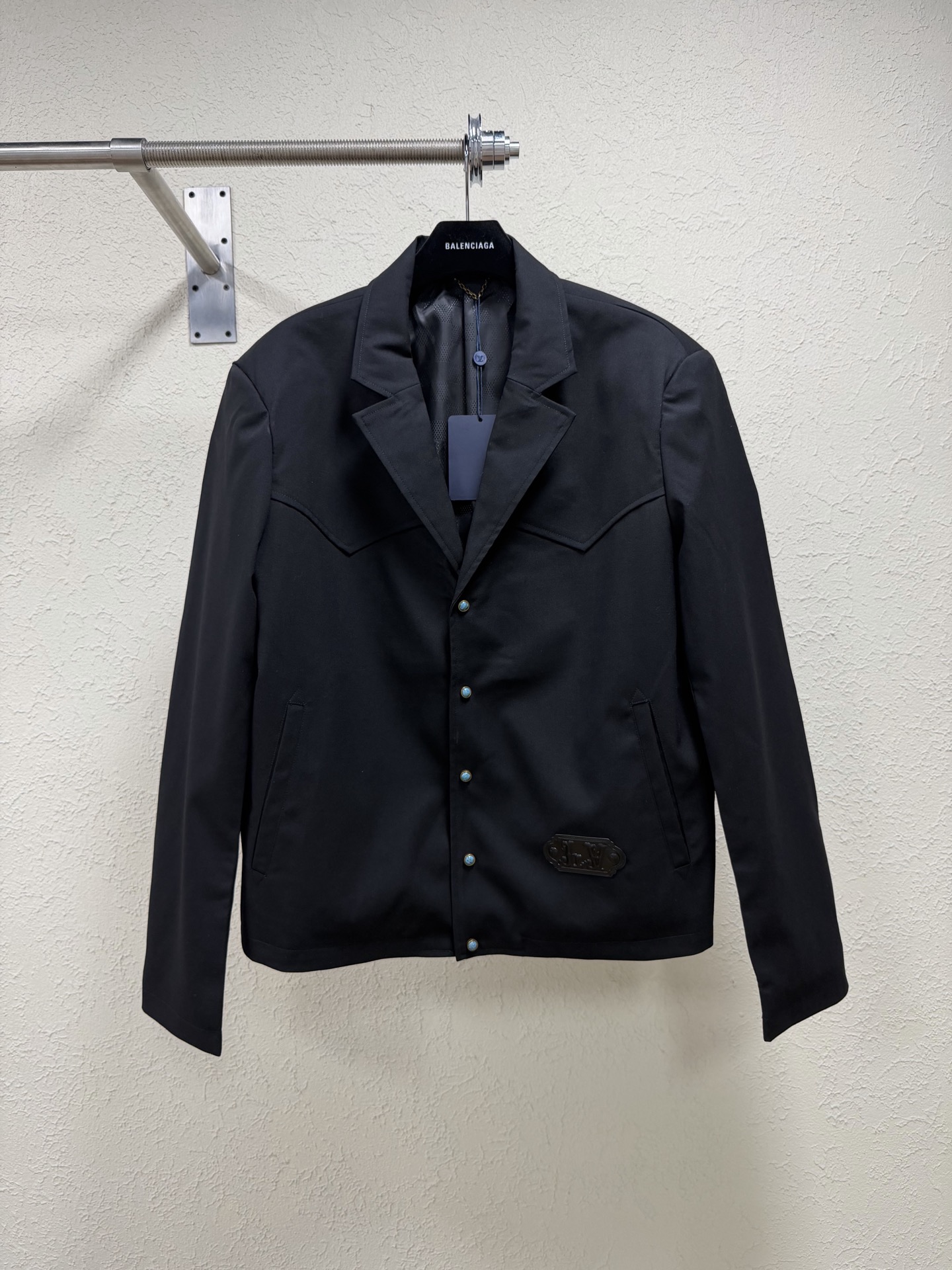 P295 1v/Louis 26SS nueva chaqueta de traje con botones de esmeralda, tardó 3 meses desde el tejido y teñido personaliza…