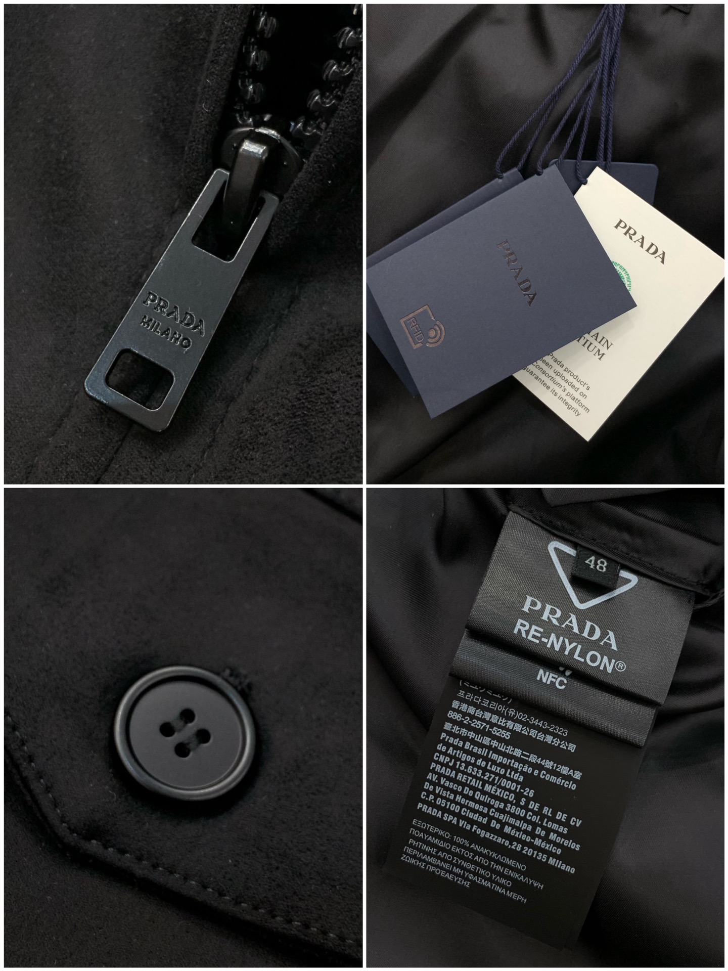 ，PRADA 普拉达，2025秋冬最新品，专柜同步有售，时尚休闲夹克外套，进口原版面料，做工极为复杂，唯