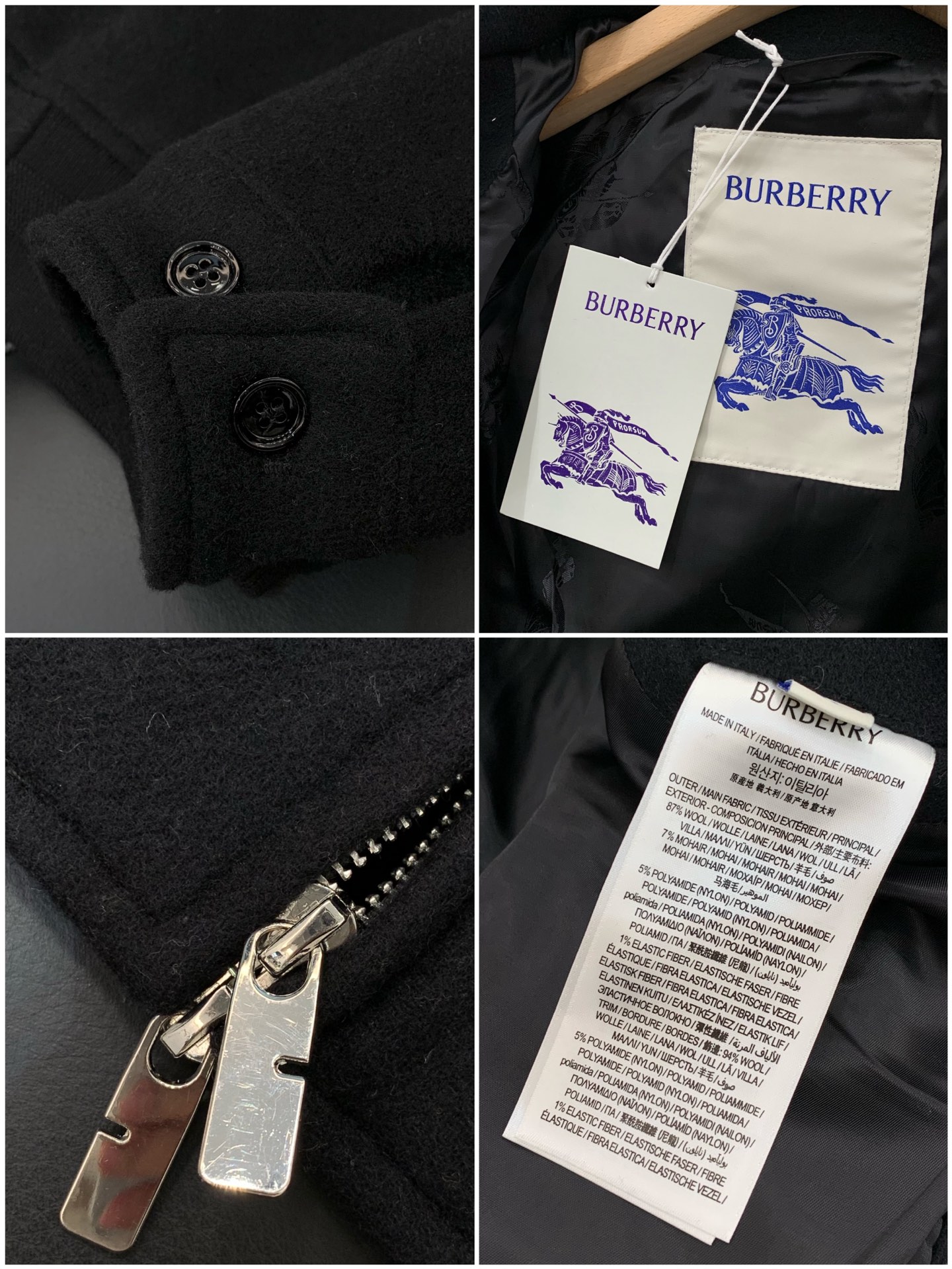 ，Burberry 巴宝莉，2025秋冬最新品，专柜同步有售，原单狠货，时尚休闲夹克外套，进口原版面料，