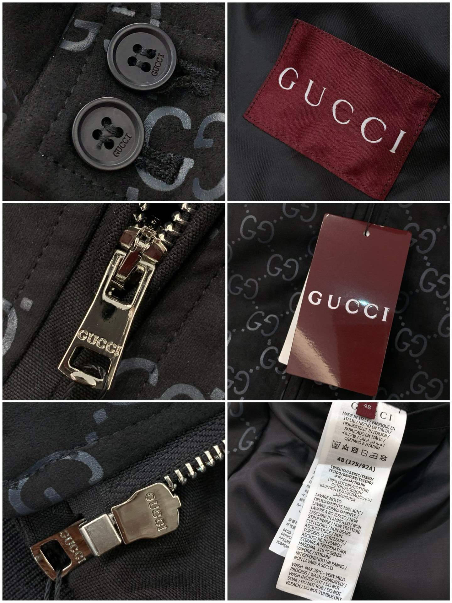，Gucci 古驰，2025秋冬最新款，专柜同步有售，原单狠货，时尚休闲夹克外套，上身很有特点！吸睛而有