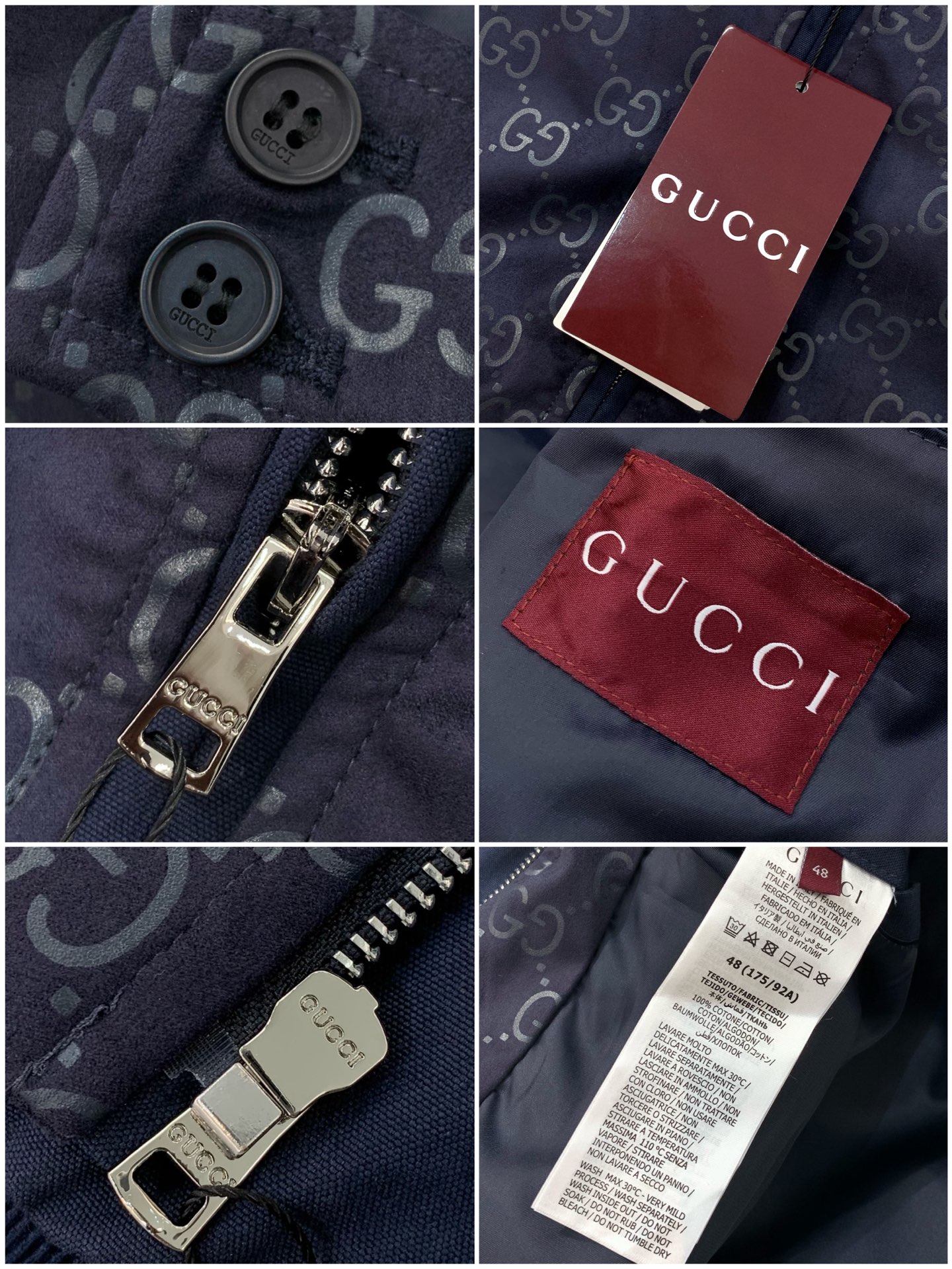 ，Gucci 古驰，2025秋冬最新款，专柜同步有售，原单狠货，时尚休闲夹克外套，上身很有特点！吸睛而有