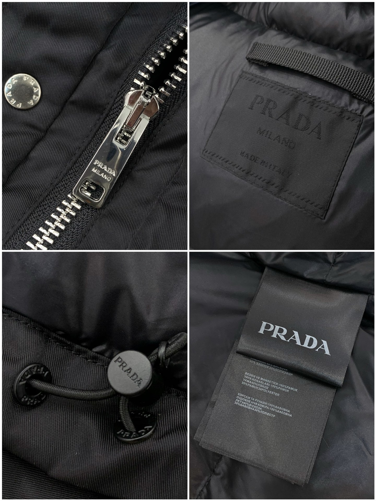 ，PRADA 普拉达，2025冬季最新品，专柜同步有售，时尚休闲羽绒服，进口原版面料，做工极为复杂，唯一