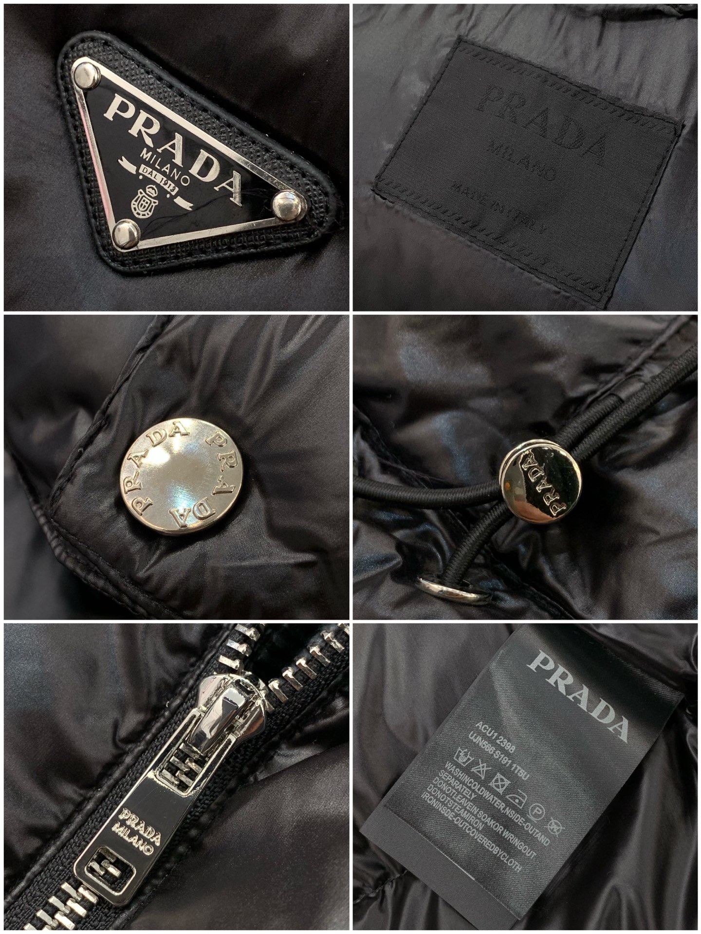 ，PRADA 普拉达，2025冬季最新品，专柜同步有售，时尚休闲羽绒服，进口原版面料，做工极为复杂，唯一