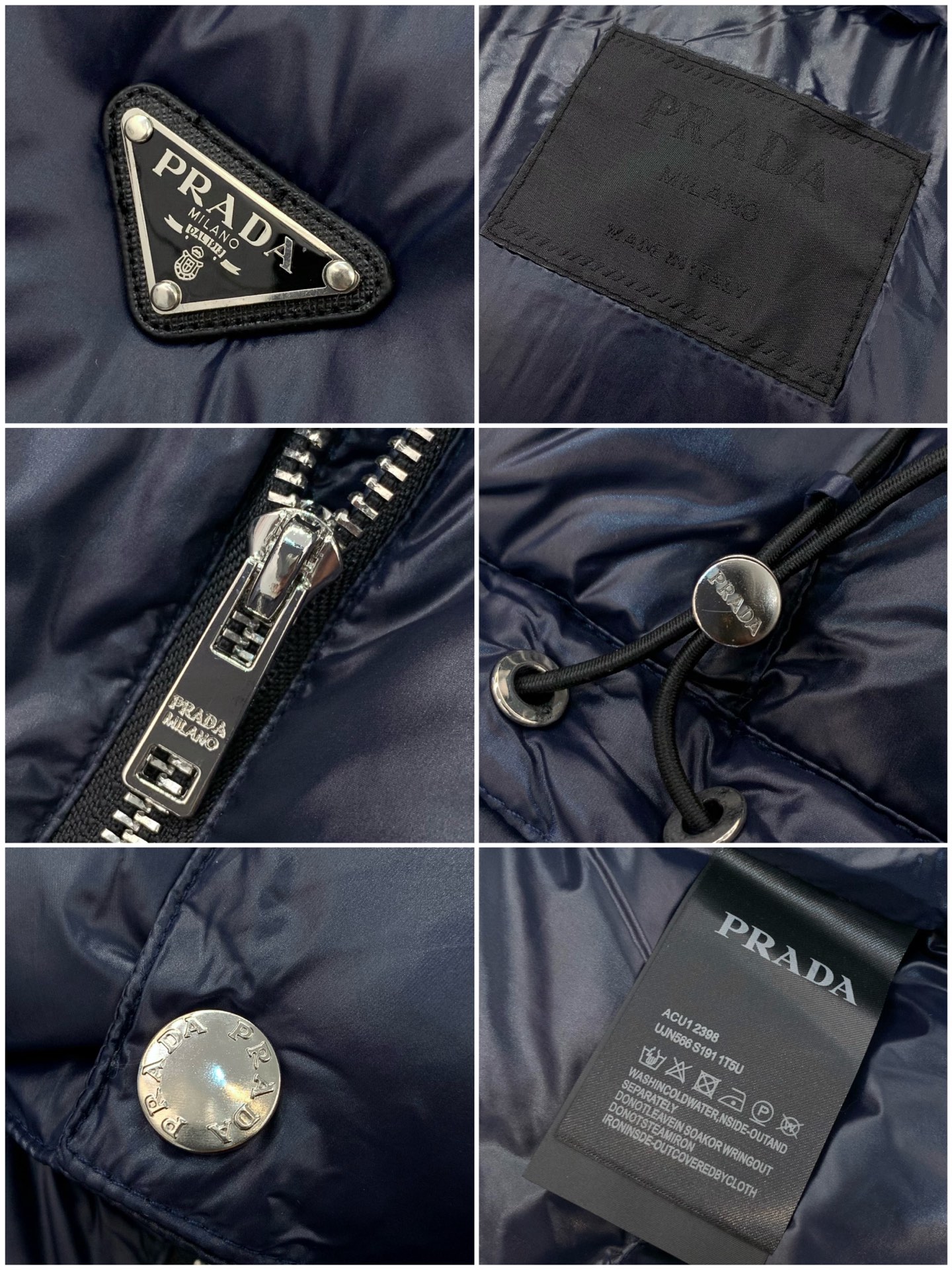 ，PRADA 普拉达，2025冬季最新品，专柜同步有售，时尚休闲羽绒服，进口原版面料，做工极为复杂，唯一