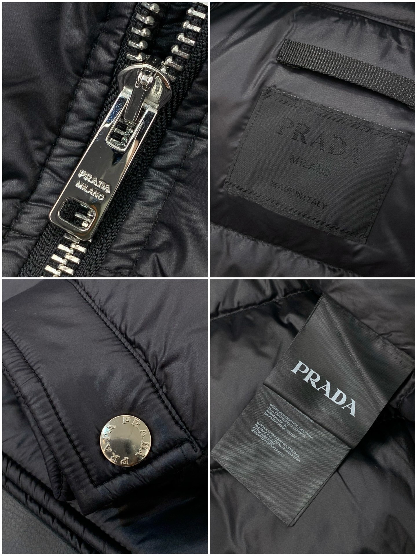 ，PRADA 普拉达，2025冬季最新品，专柜同步有售，时尚休闲羽绒服，进口原版面料，做工极为复杂，唯一