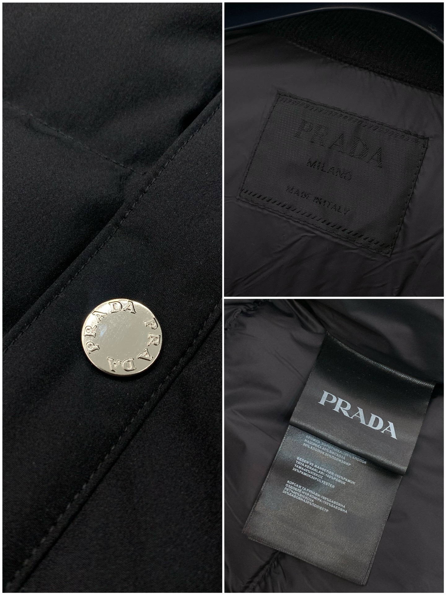 ，PRADA 普拉达，2025冬季最新品，专柜同步有售，时尚休闲羽绒服，进口原版面料，做工极为复杂，唯一