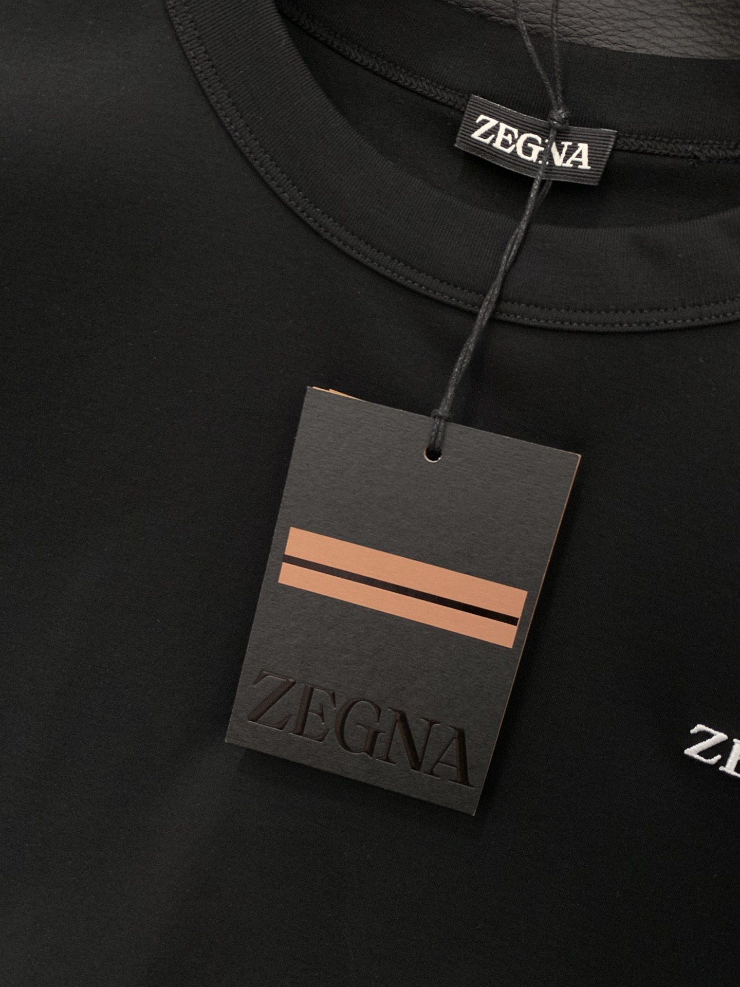 ，杰尼亚 Zegna，2025夏季最新品，专柜同步有售，原单狠货，时尚休闲圆领短袖T恤，采用进口原版面料