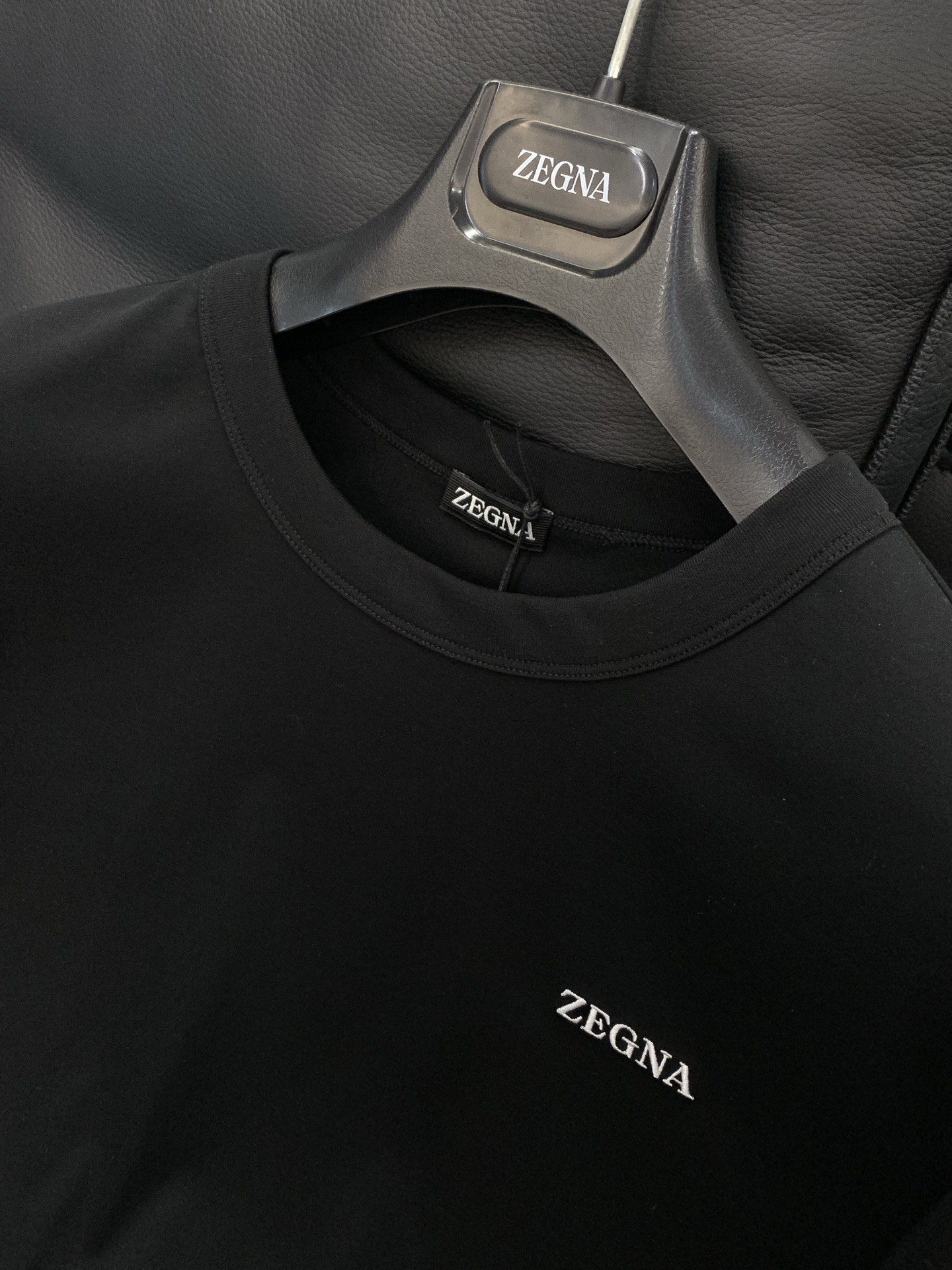 ，杰尼亚 Zegna，2025夏季最新品，专柜同步有售，原单狠货，时尚休闲圆领短袖T恤，采用进口原版面料