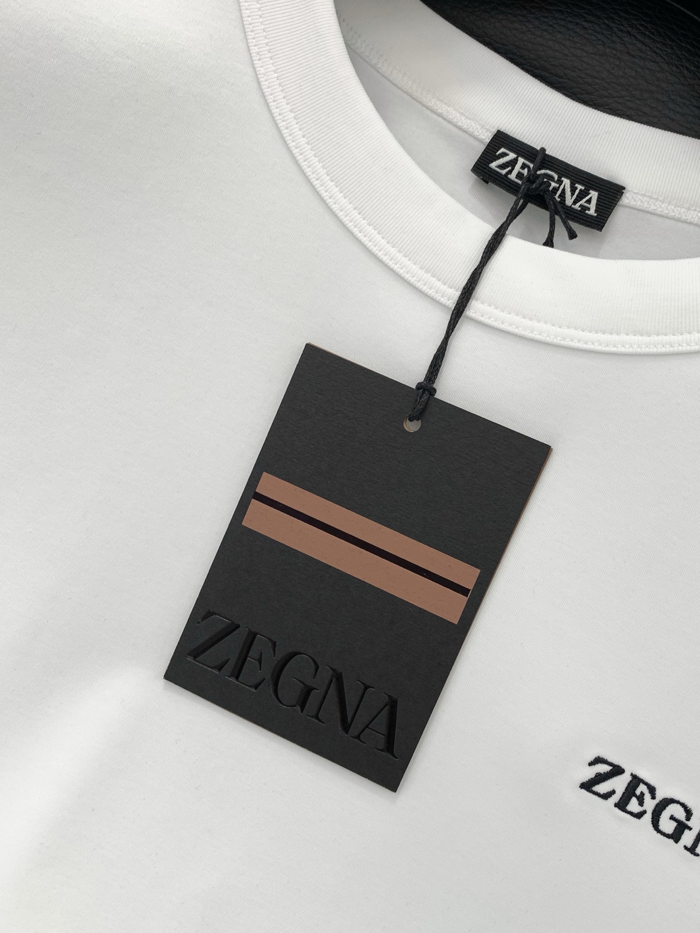 ，杰尼亚 Zegna，2025夏季最新品，专柜同步有售，原单狠货，时尚休闲圆领短袖T恤，采用进口原版面料