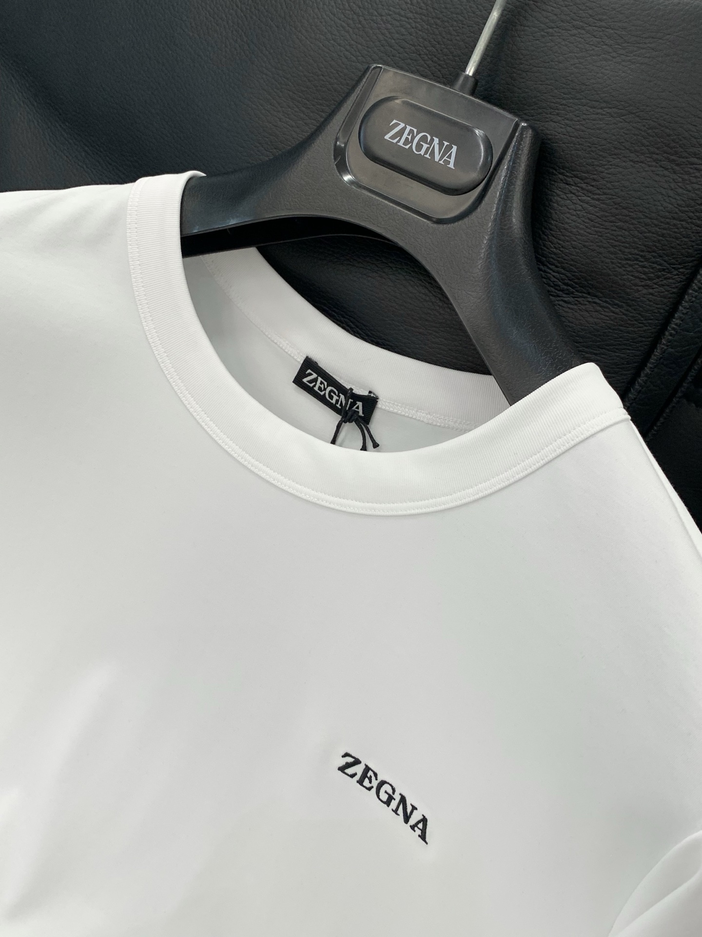 ，杰尼亚 Zegna，2025夏季最新品，专柜同步有售，原单狠货，时尚休闲圆领短袖T恤，采用进口原版面料