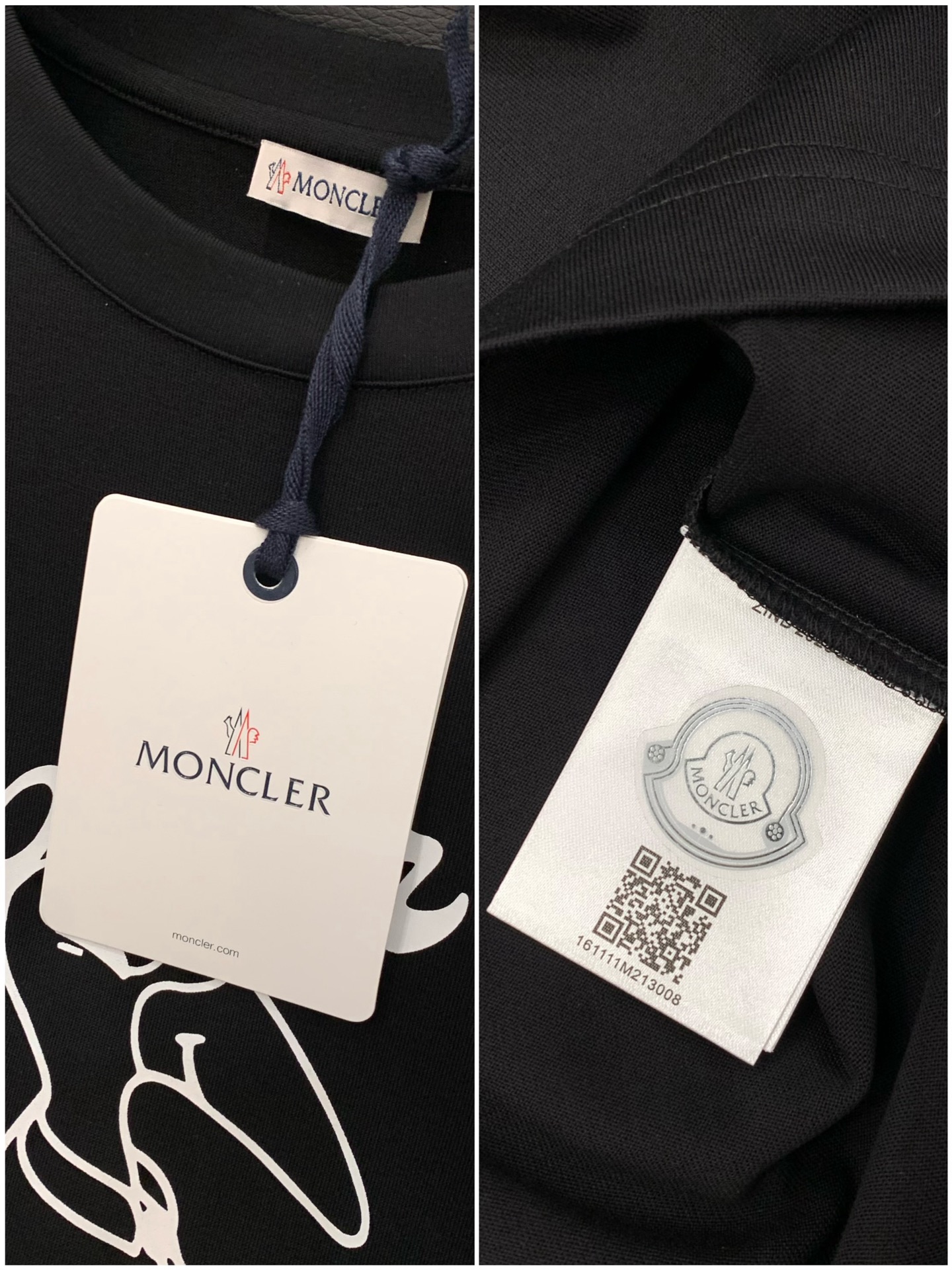 ，Moncler 蒙口，2025夏季最新品，专柜同步有售，原单狠货，时尚休闲圆领短袖T恤，上身舒适！吸睛