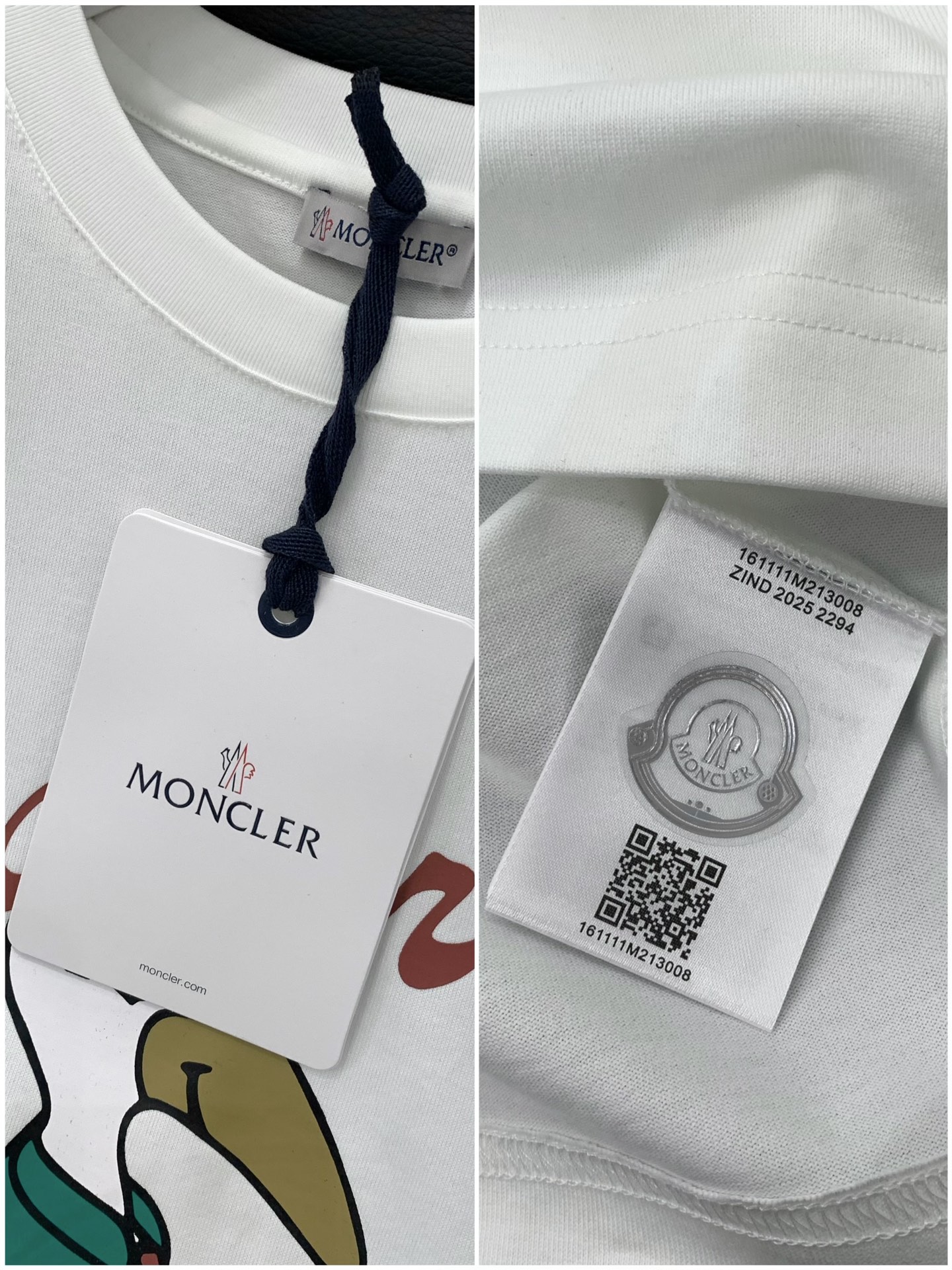 ，Moncler 蒙口，2025夏季最新品，专柜同步有售，原单狠货，时尚休闲圆领短袖T恤，上身舒适！吸睛