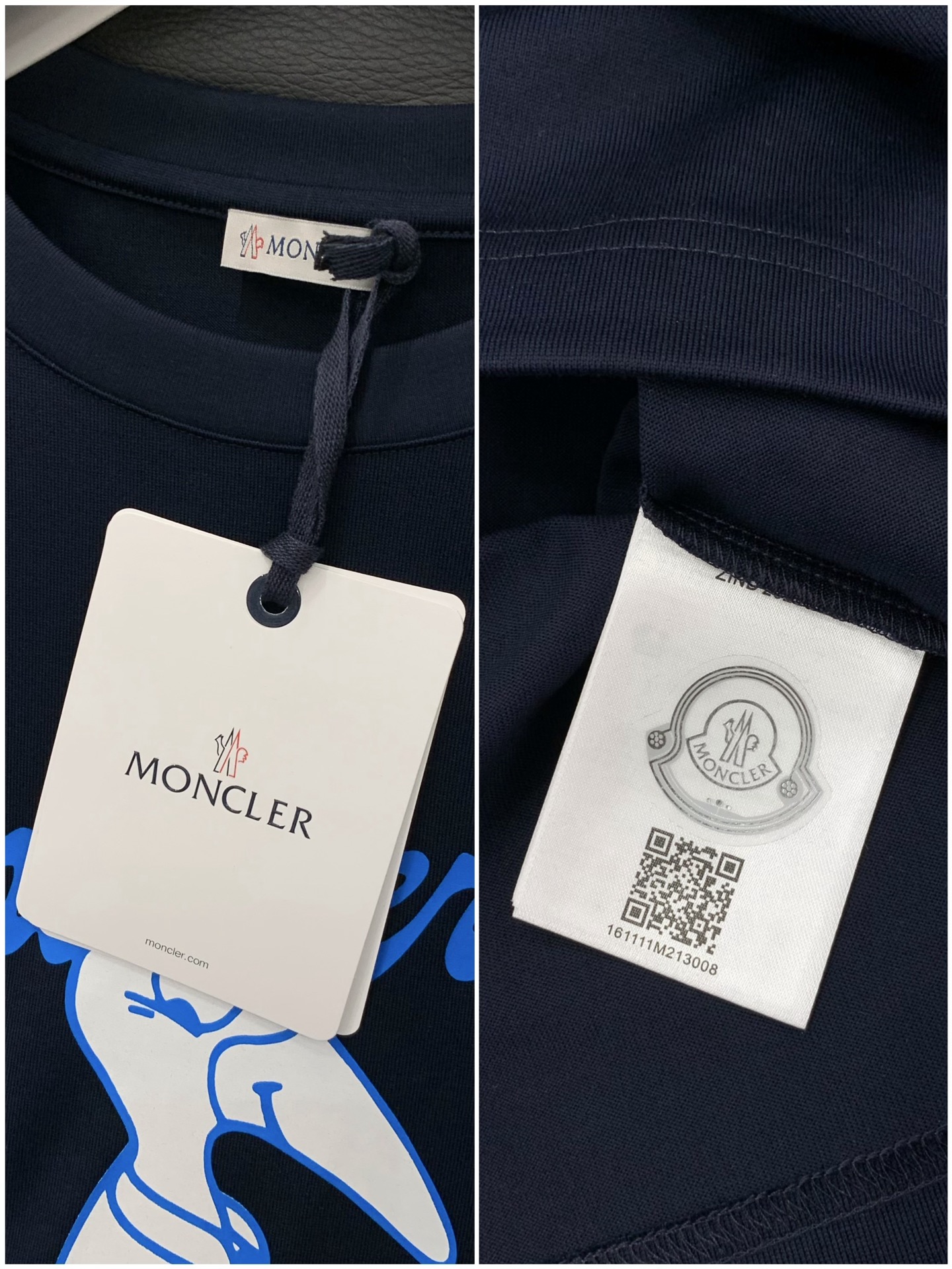 ，Moncler 蒙口，2025夏季最新品，专柜同步有售，原单狠货，时尚休闲圆领短袖T恤，上身舒适！吸睛