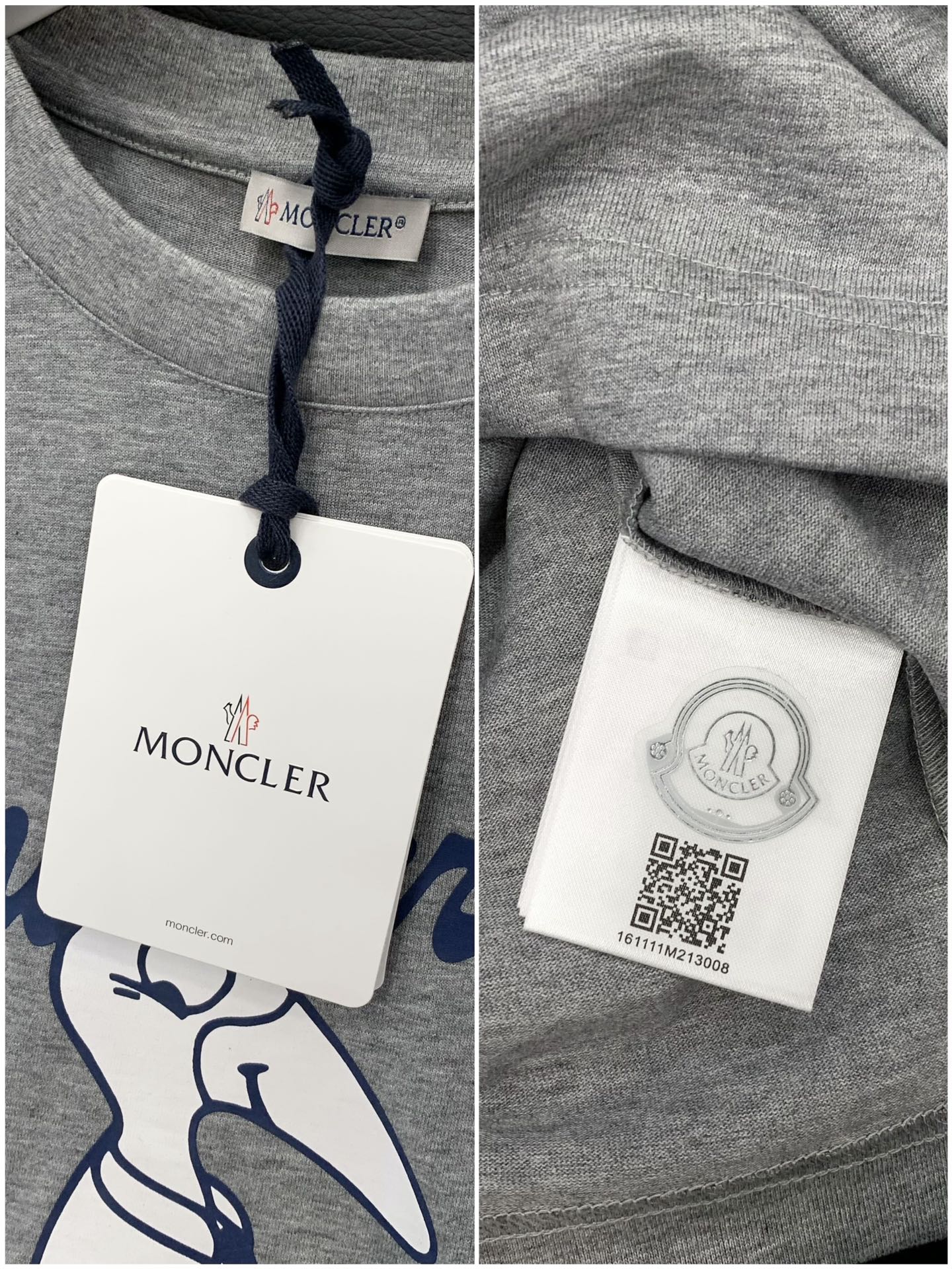 ，Moncler 蒙口，2025夏季最新品，专柜同步有售，原单狠货，时尚休闲圆领短袖T恤，上身舒适！吸睛