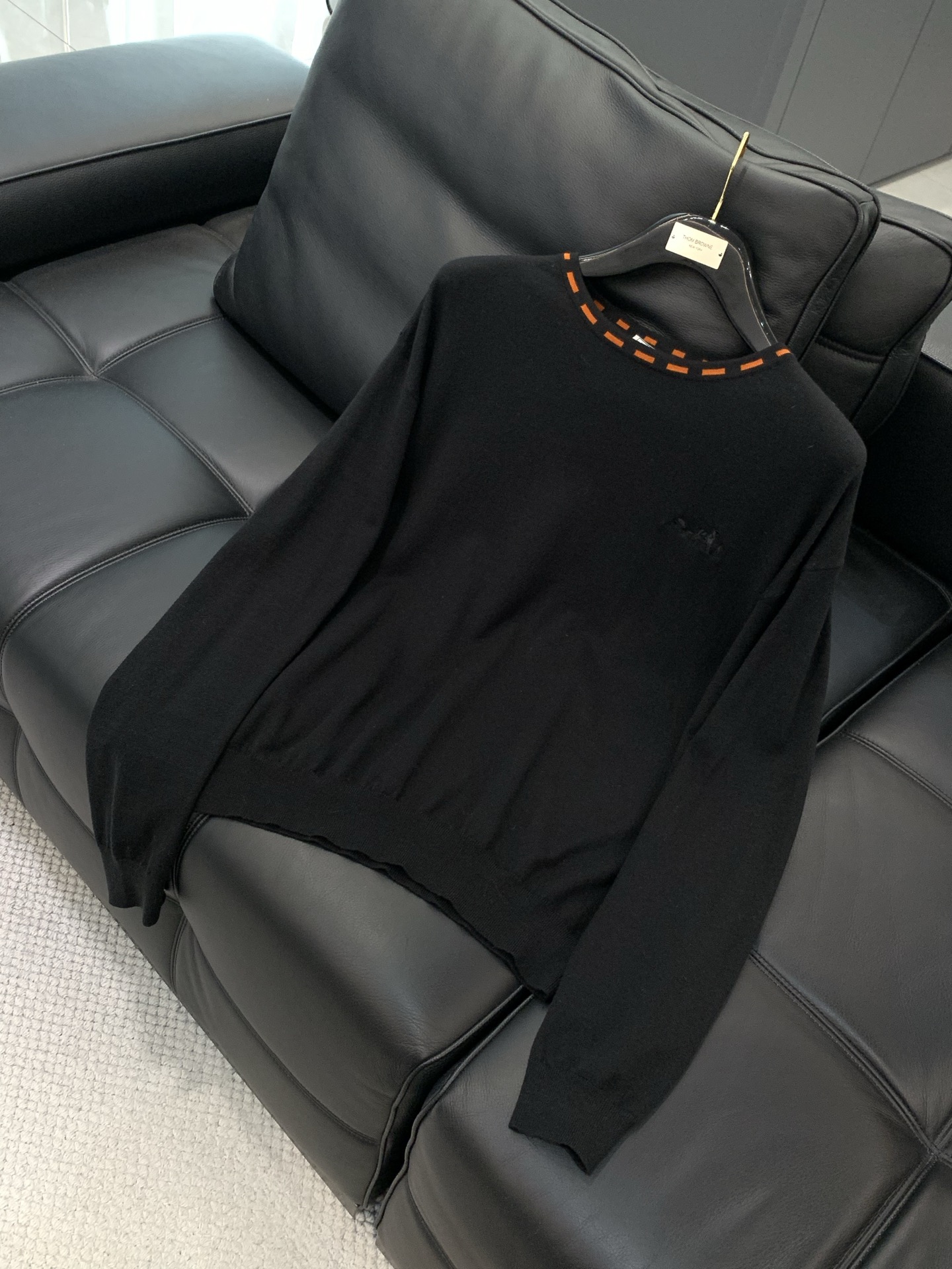 ，Hermès 爱马仕，2025冬季最新品，专柜同步有售，原单狠货，时尚休闲针织圆领毛衣，定制进口原版面