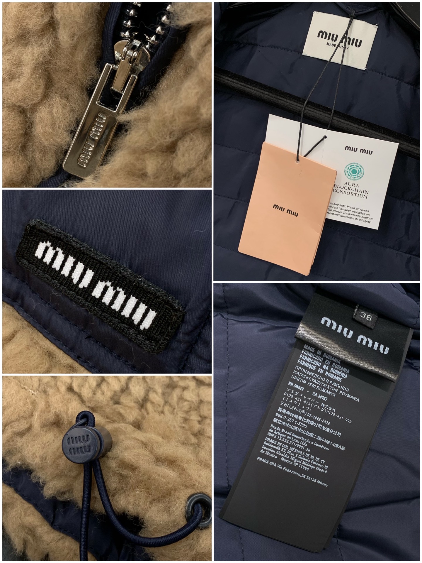 ，miu miu 2025冬季最新品，专柜同步有售，原单狠货，时尚休闲羊羔绒马甲，进口原版面料，上身舒适