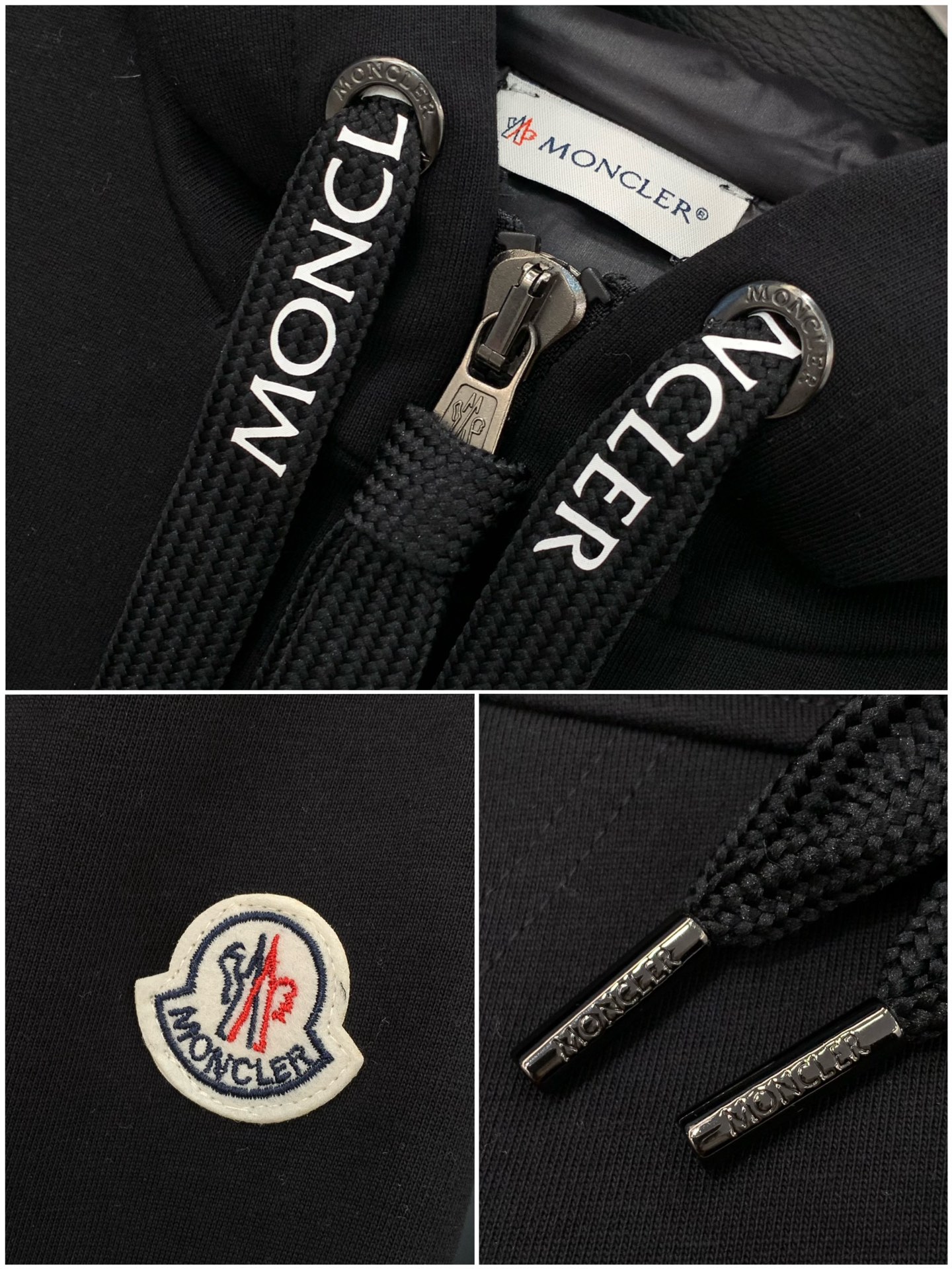 ，蒙口 秋冬复合空气层绒+羽绒拼接连帽外套！！！结合标志 点缀设计，，门襟双向拉链，穿脱方便添加细节，面