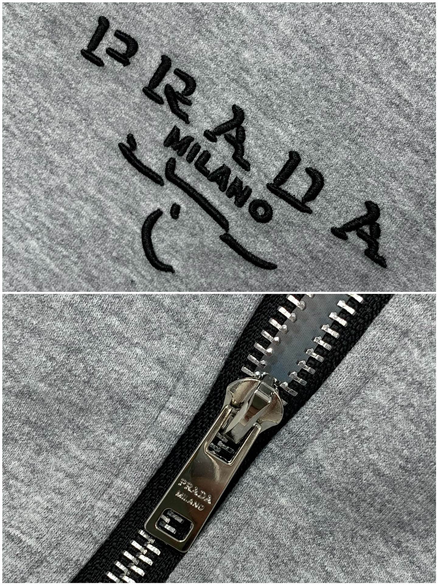 一套出，普拉达 最新 灰色 套装 一套出。材质 面料:棉32%锦纶63%氨纶5%里料:涤纶100%机洗，