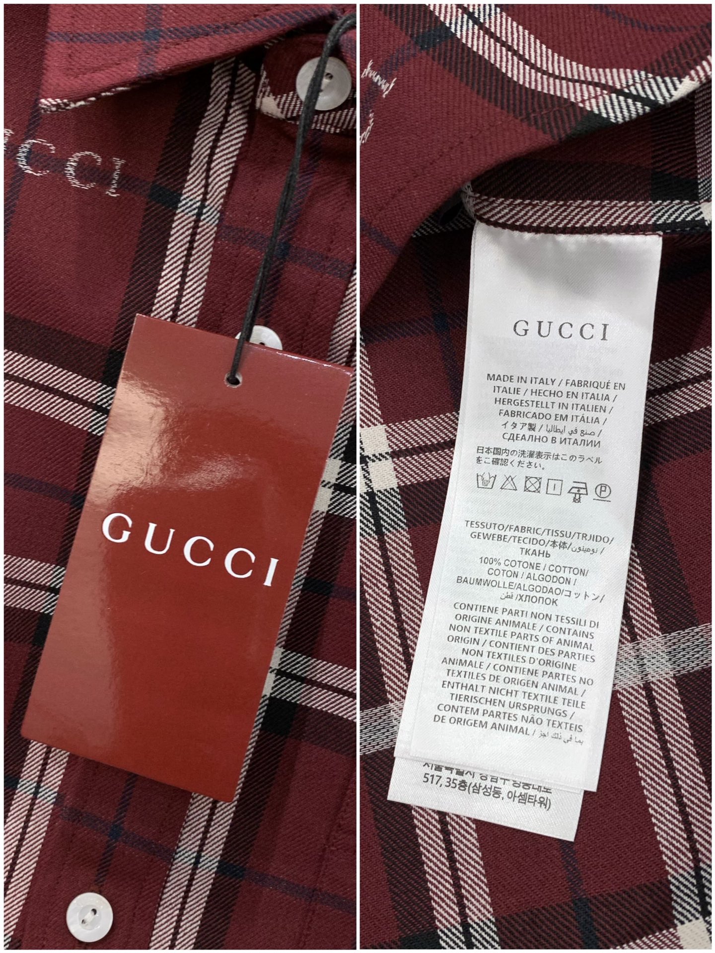 🌾，，Gucci 古驰，2025秋季最新款，专柜同步有售，原单狠货，时尚休闲长袖衬衫，上身很有特点！吸睛