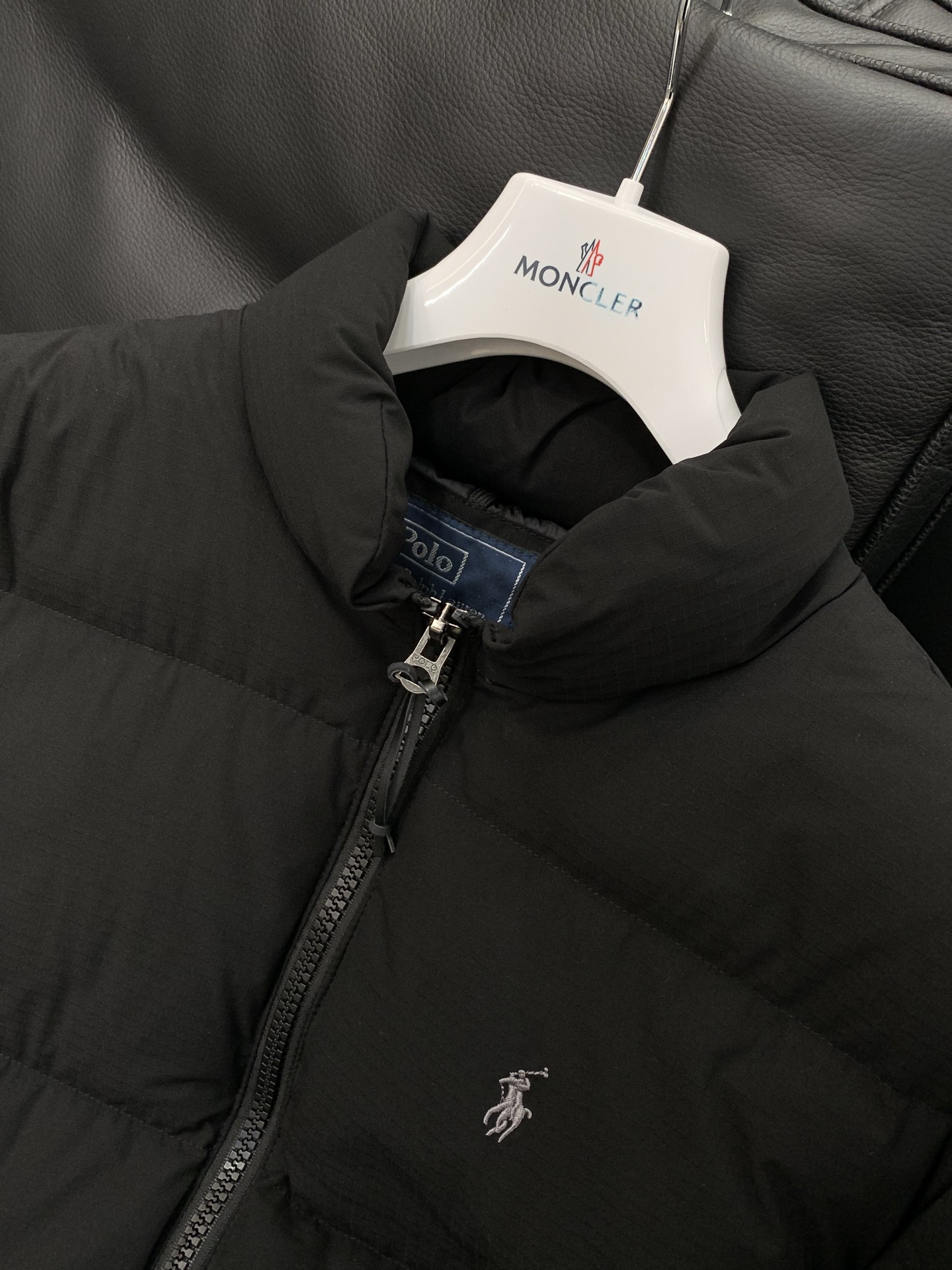 🌾，，RalP🆕h Lauren拉夫劳伦新款刺绣小马图案拉链长袖立领纯色羽绒服 男女同款 降温刚需款！ 