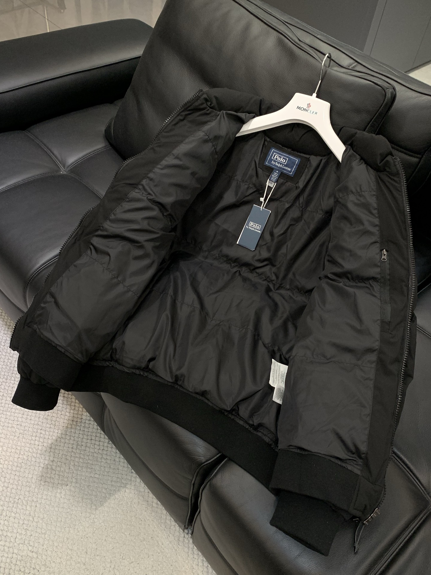 🌾，，RalP🆕h Lauren拉夫劳伦新款刺绣小马图案拉链长袖立领纯色羽绒服 男女同款 降温刚需款！ 