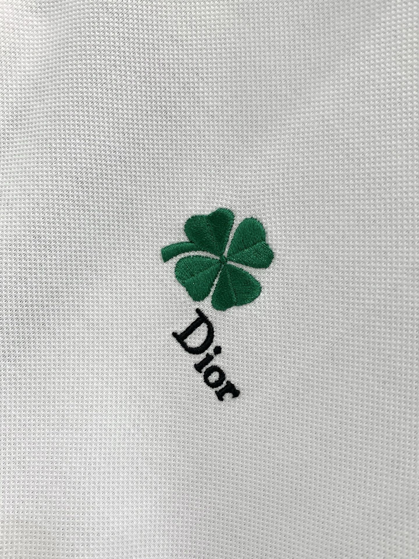 🌾，，Dior 迪奥， 2025夏季新品，专柜同步有售，简约时尚休闲翻领短袖T恤，原版进口面料，舒适透气