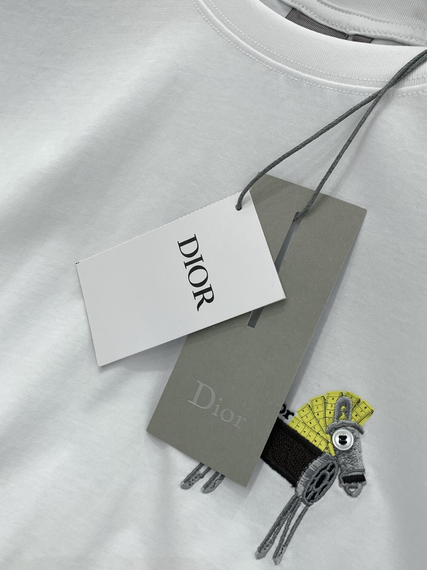 🌾，，Dior 迪奥， 2025夏季新品，专柜同步有售，简约时尚休闲圆领短袖T恤，原版进口面料，舒适透气