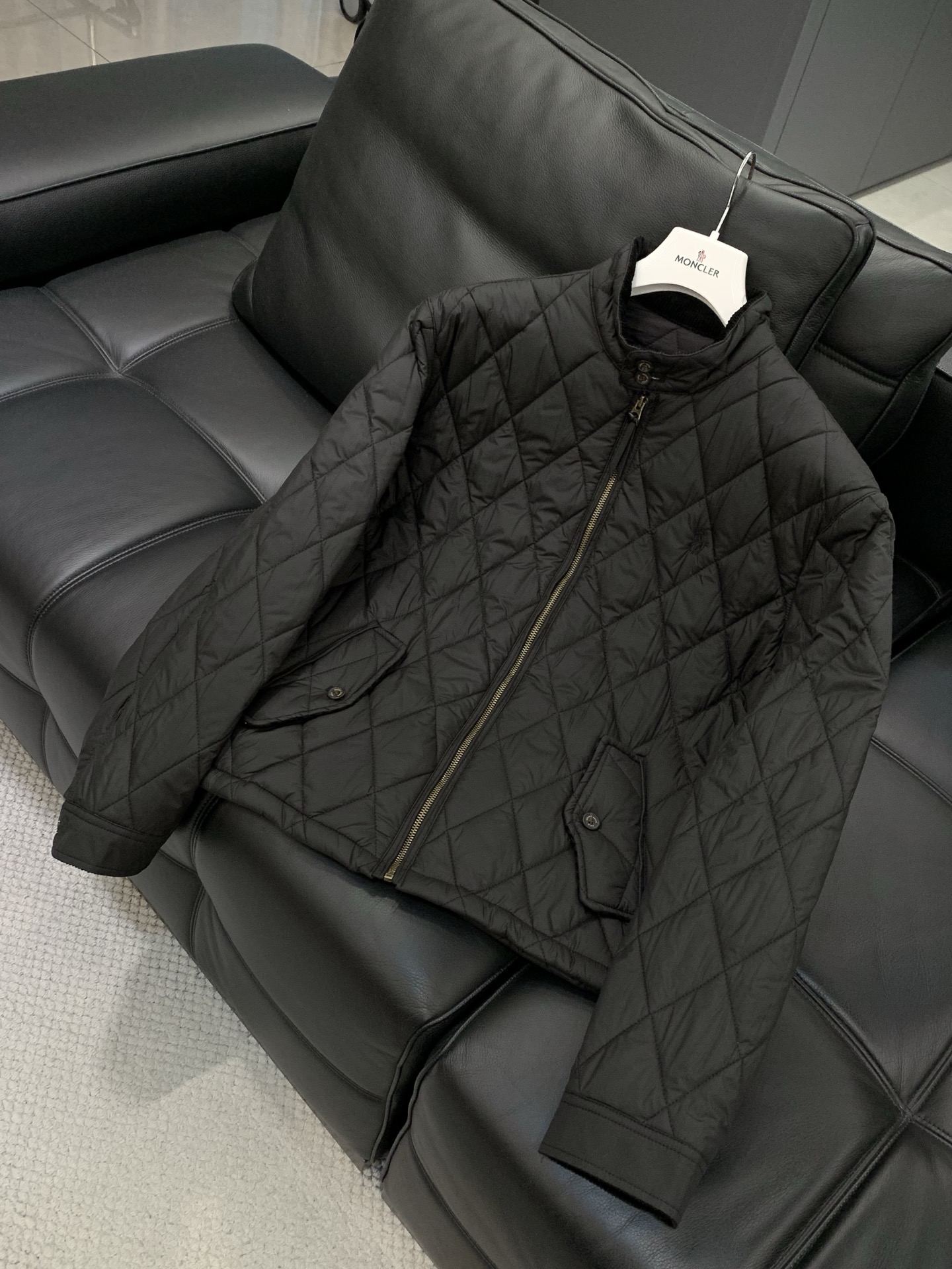 🌾，，RalP🆕ah Lauren/ 拉夫劳伦 菱形格纹立领老干部棉服夹克外套 男女同款英伦复古风 货号