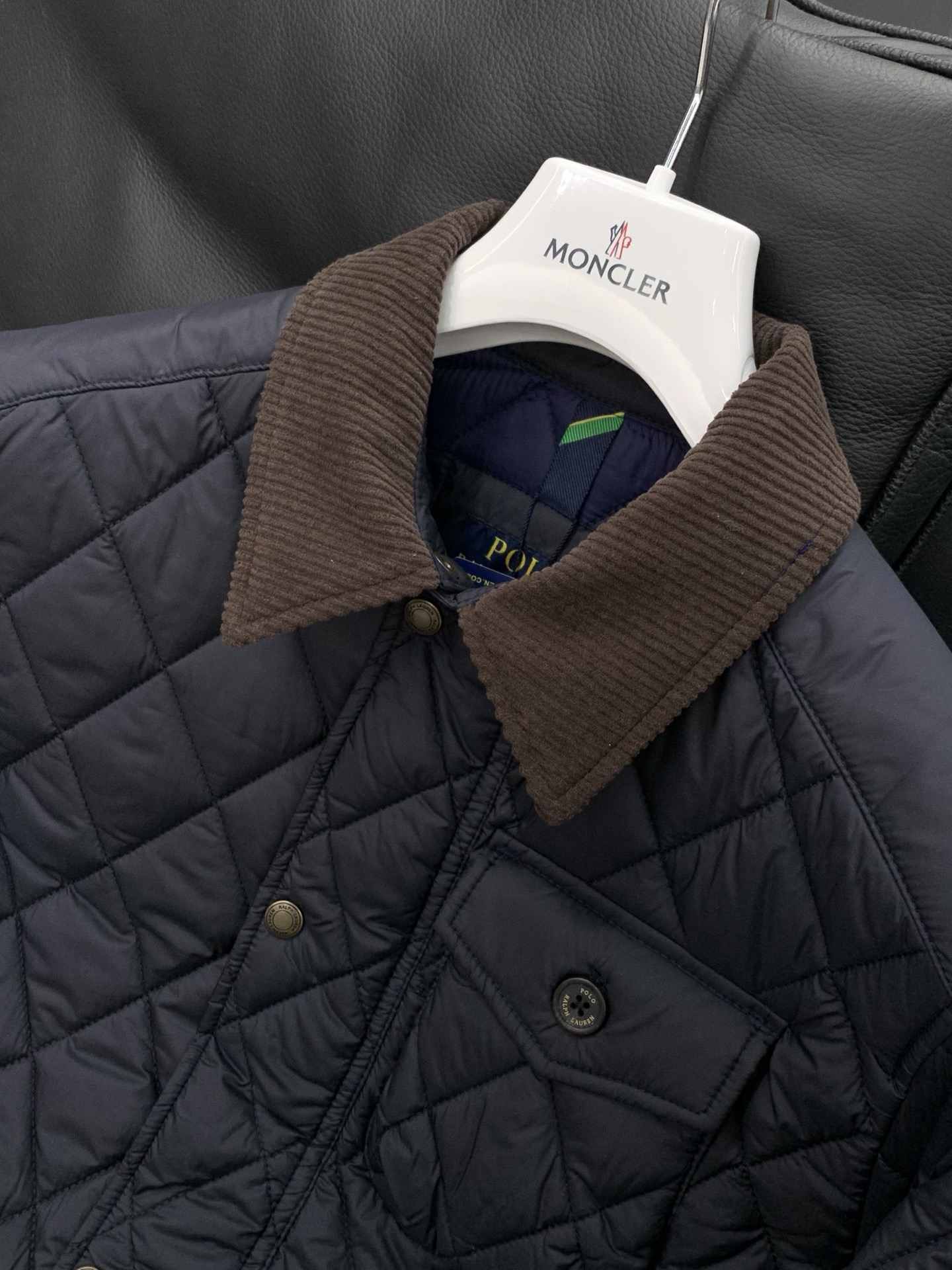 🌾，，RalP🆕h Lauren/拉夫劳伦经典老钱风工装菱形格复古棉服夹克外套 价格随意对比 充棉量很高