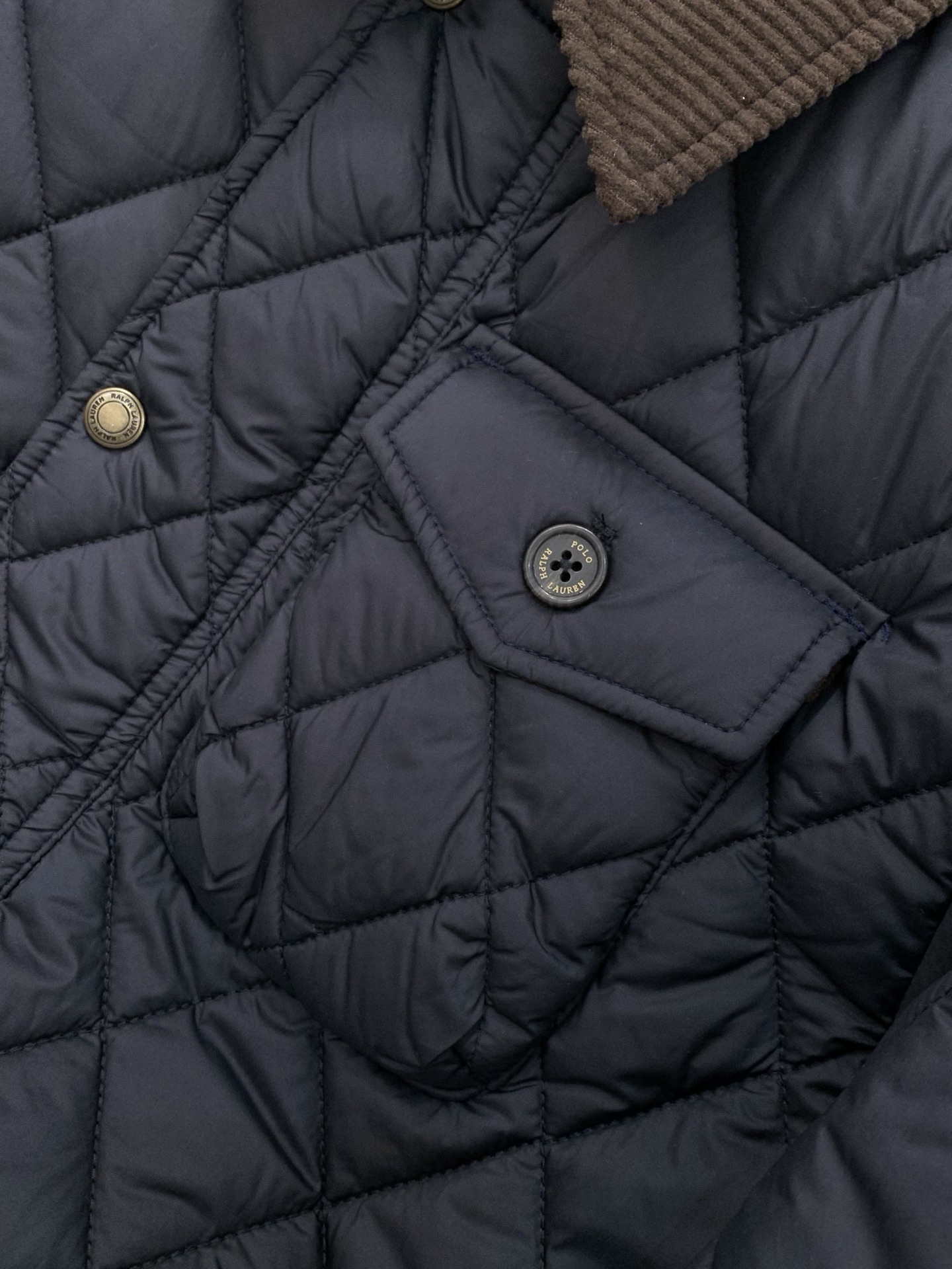 🌾，，RalP🆕h Lauren/拉夫劳伦经典老钱风工装菱形格复古棉服夹克外套 价格随意对比 充棉量很高