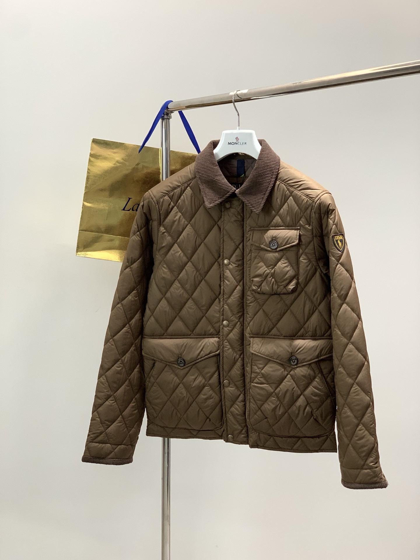 🌾，，RalP🆕h Lauren/拉夫劳伦经典老钱风工装菱形格复古棉服夹克外套 价格随意对比 充棉量很高