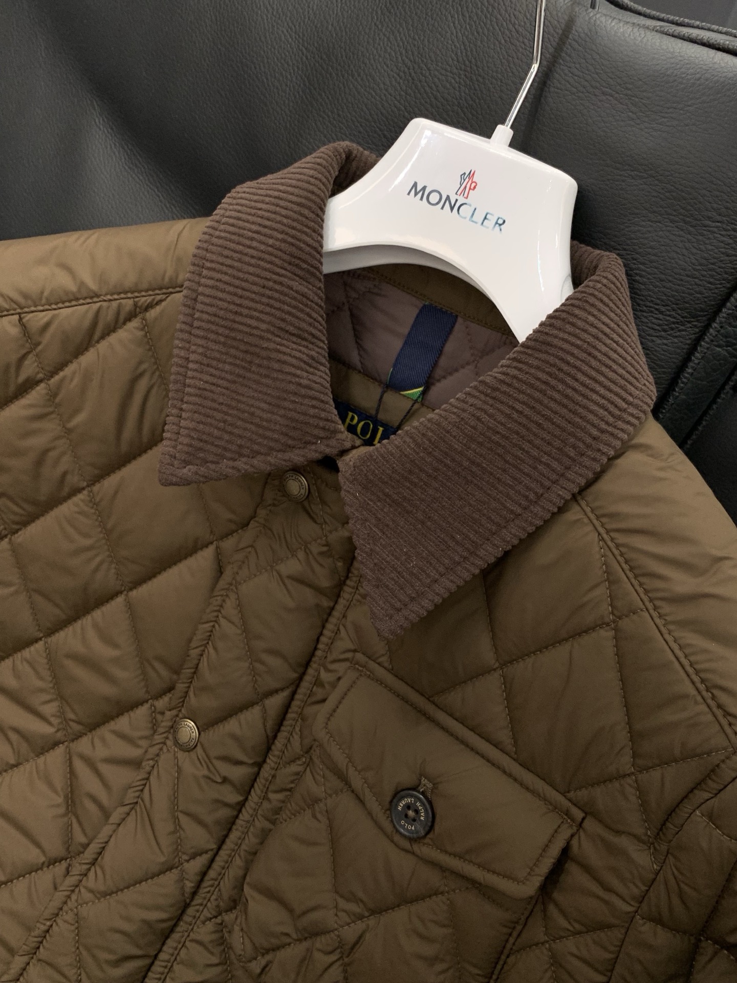 🌾，，RalP🆕h Lauren/拉夫劳伦经典老钱风工装菱形格复古棉服夹克外套 价格随意对比 充棉量很高