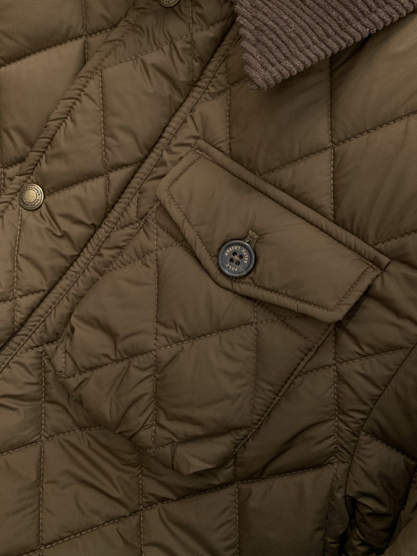 🌾，，RalP🆕h Lauren/拉夫劳伦经典老钱风工装菱形格复古棉服夹克外套 价格随意对比 充棉量很高