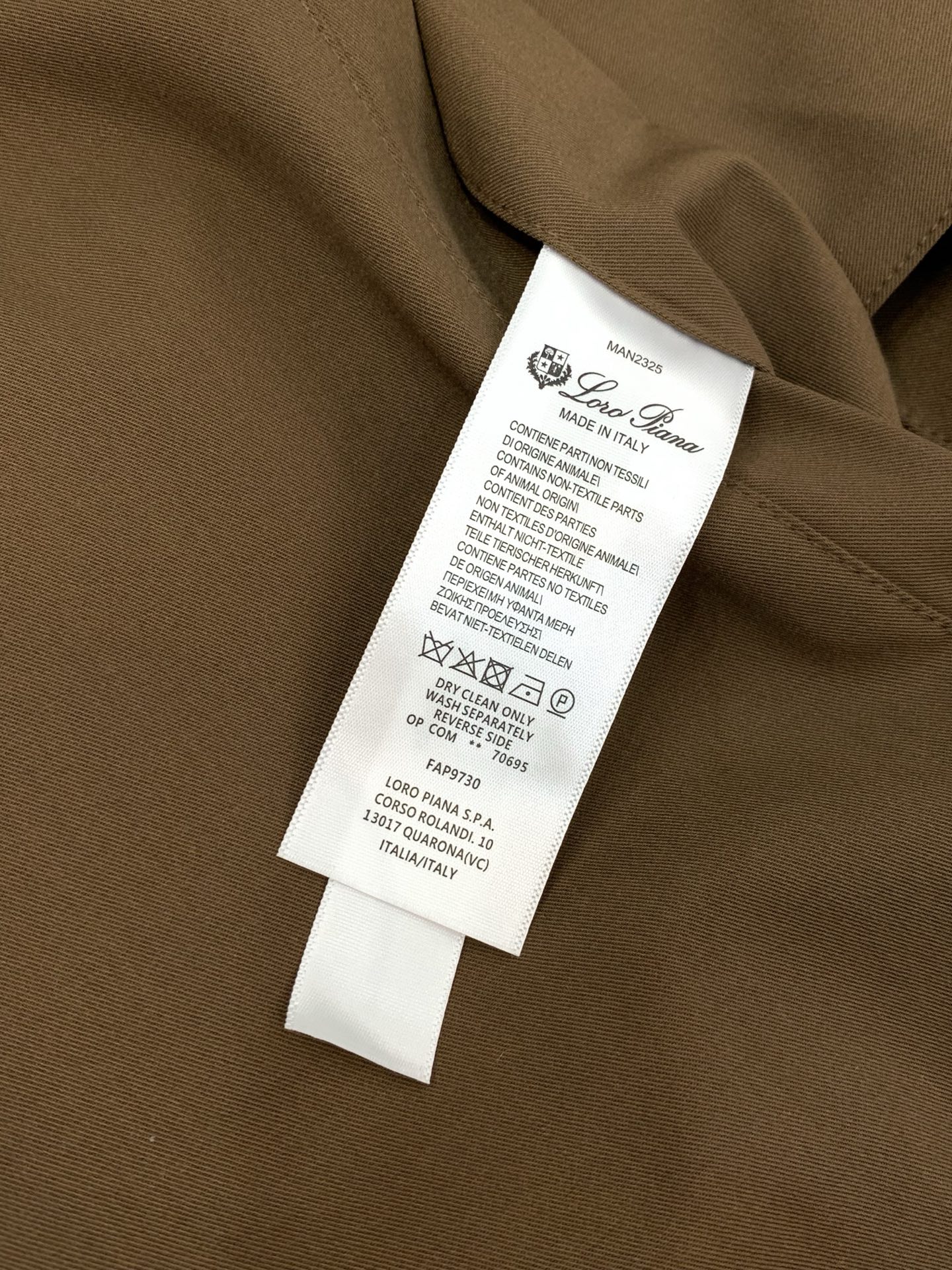 ，Loro Piana(Loro Piana )， 2026春季新品，时尚休闲两面穿夹克外套，采用进口原