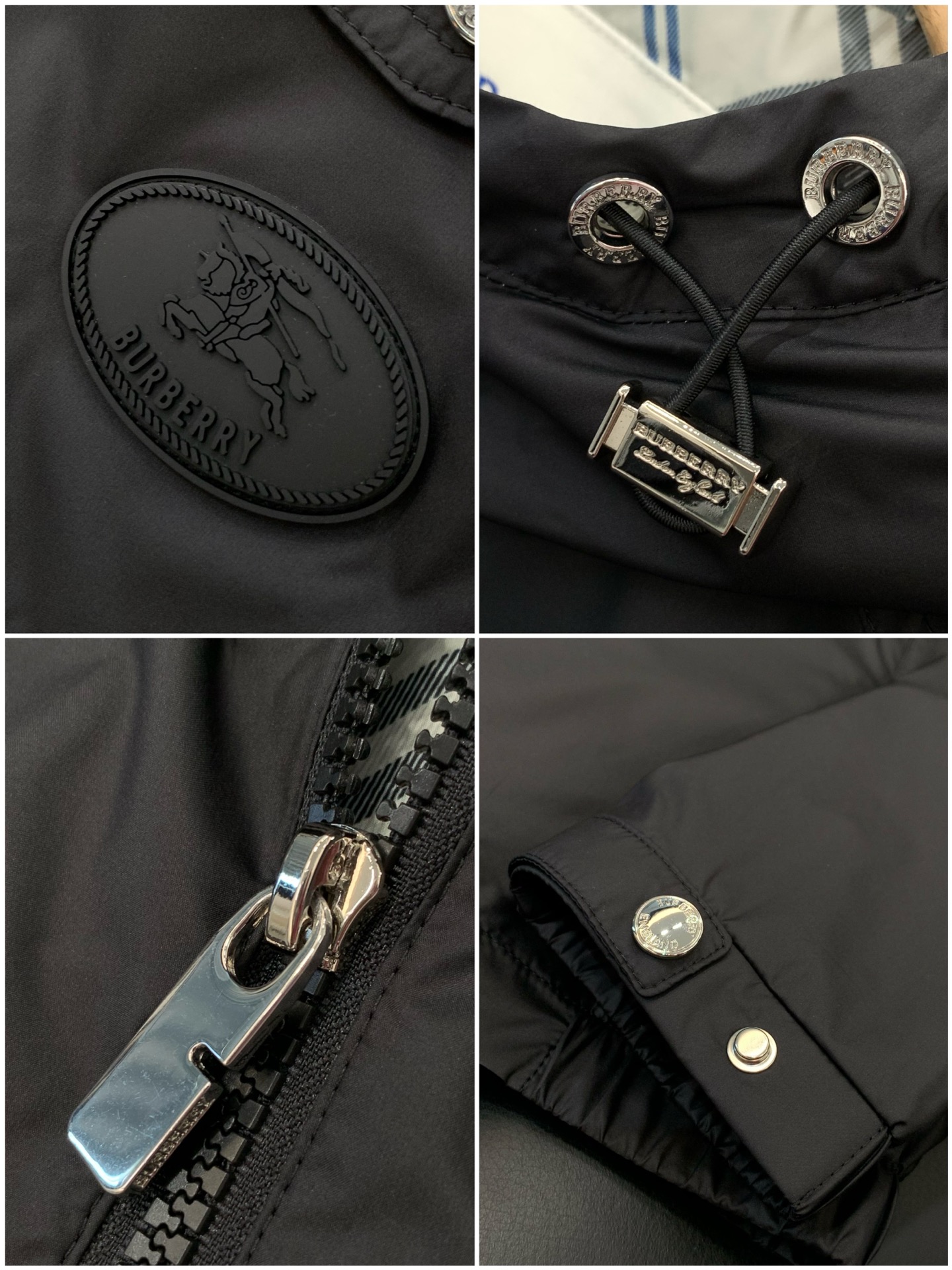 ，Burberry 巴宝莉，2026春季最新品，专柜同步有售，原单狠货，时尚休闲连帽夹克外套，进口原版面