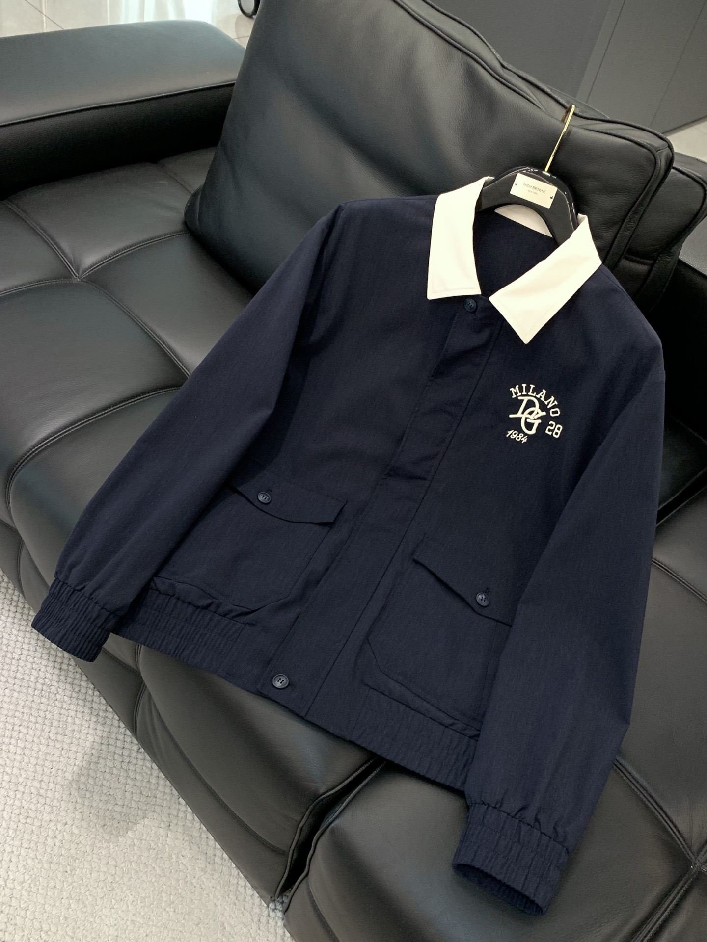 ，杜嘉班纳，2026春季最新品，专柜同步有售，原单狠货，时尚休闲夹克翻领外套，进口原版面料，顶级刺绣🪡工